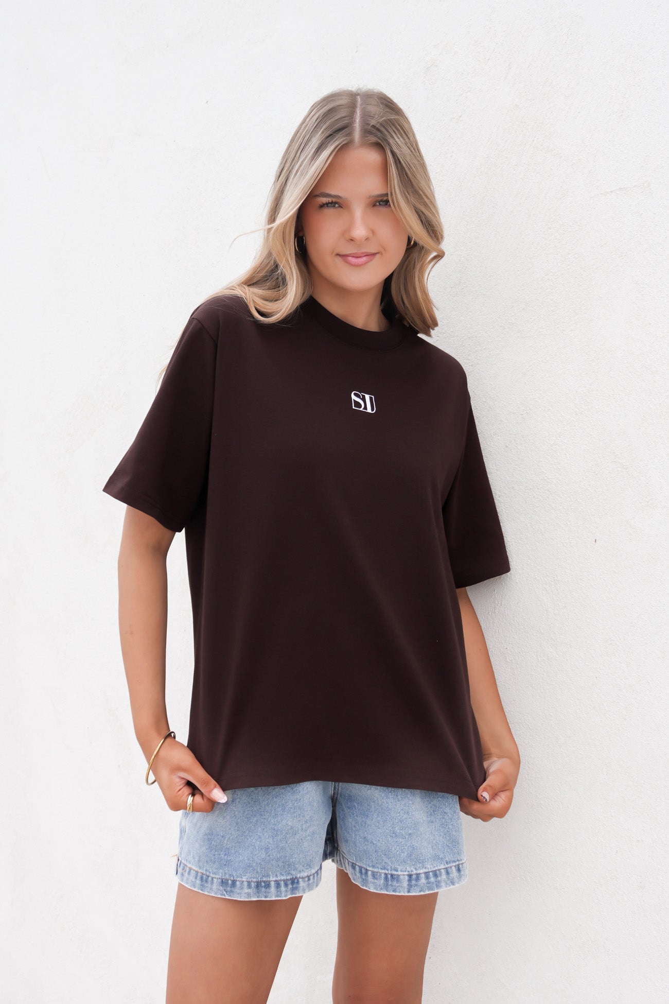 Silent Luxe Tee Chocolate