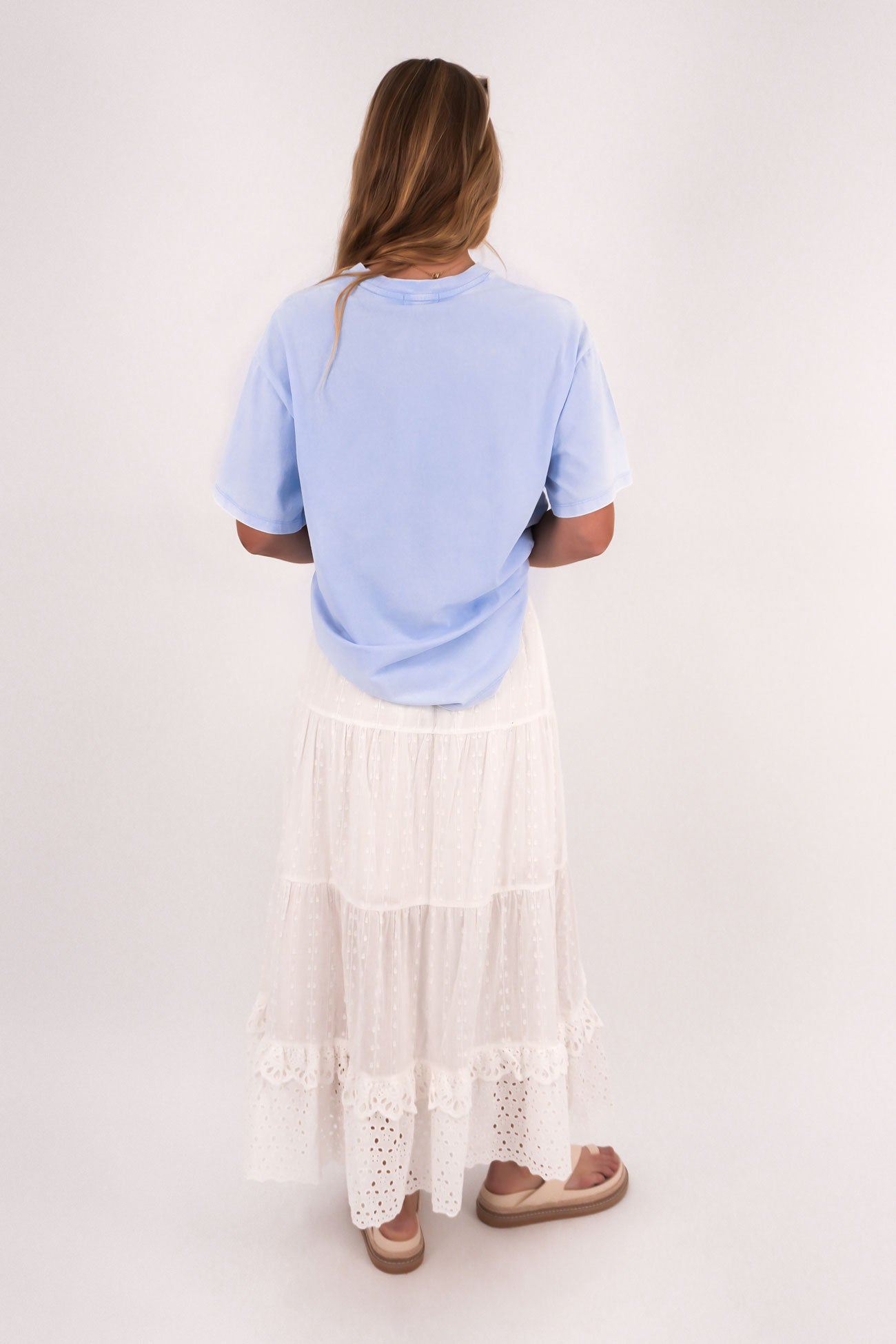 Sirene Midi Skirt White