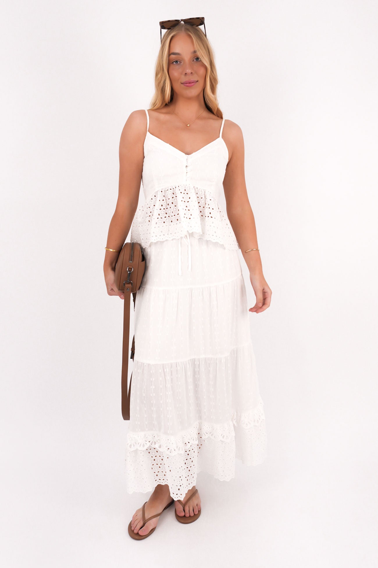 Sirene Midi Skirt White
