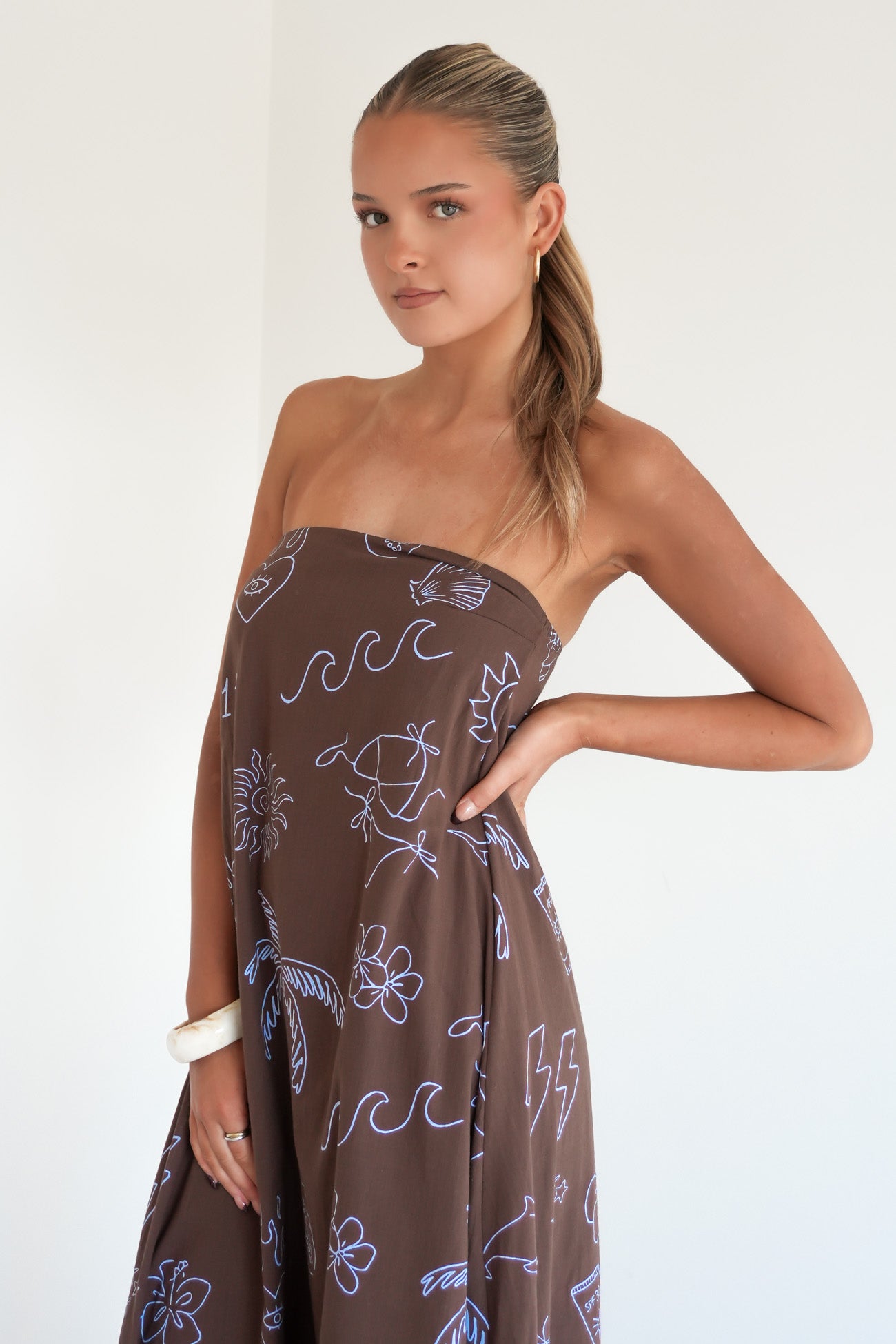 Sloane Maxi Dress Chocolate Angel Numbers