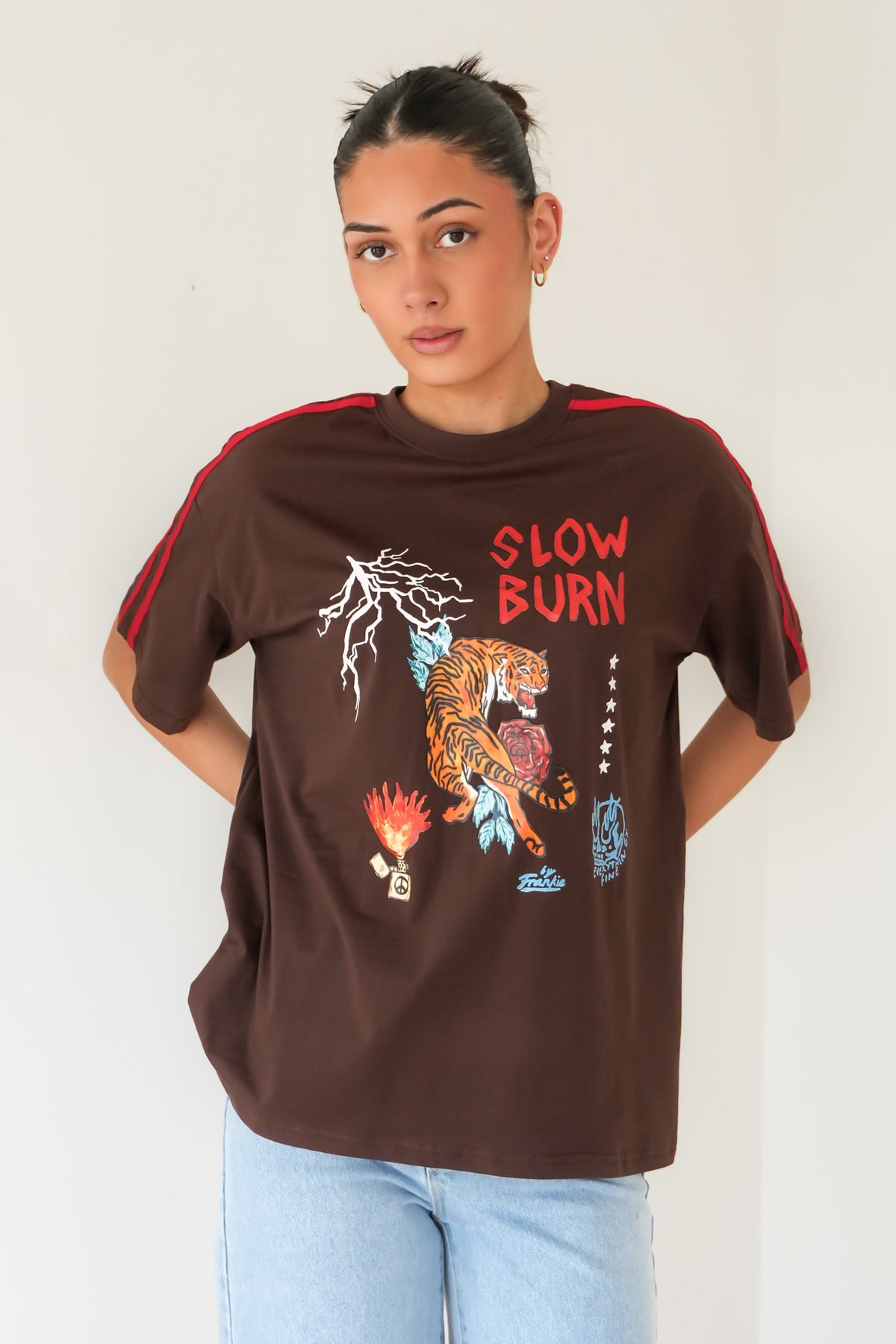 Slow Burn Tee Chocolate