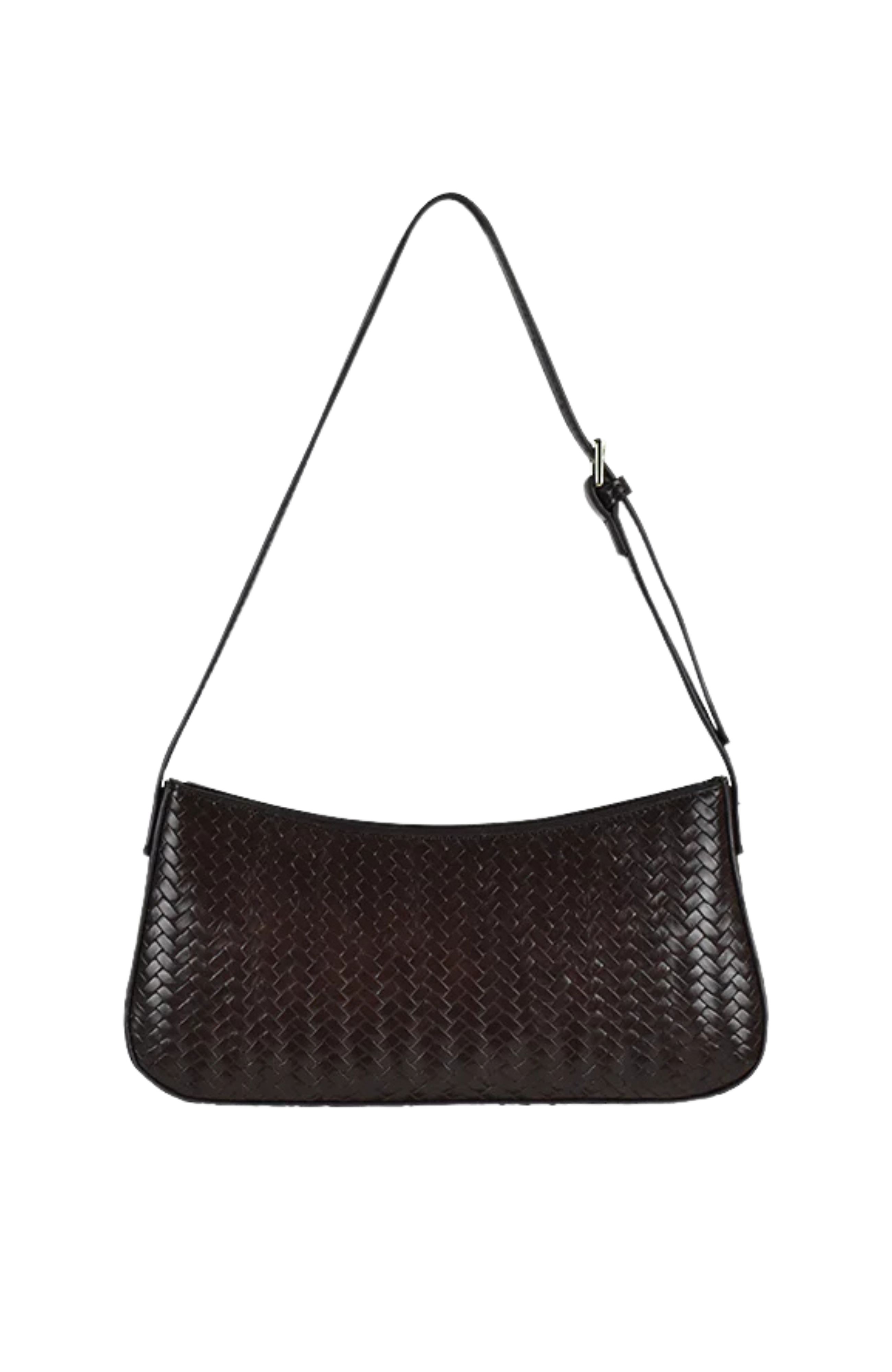 Smooch Bag Chocolate Weave Gold