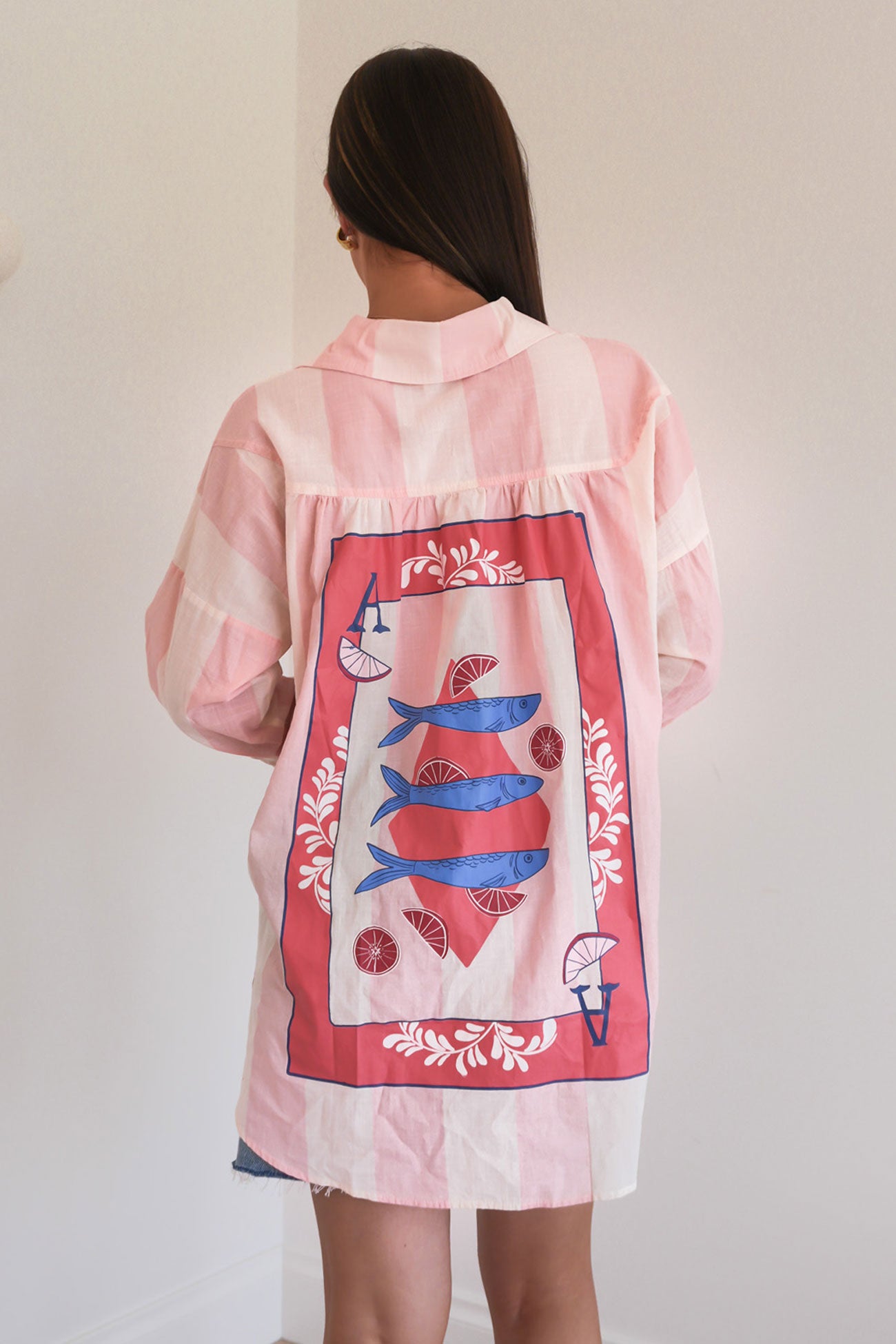 Sofia Shirt Pink Stripe