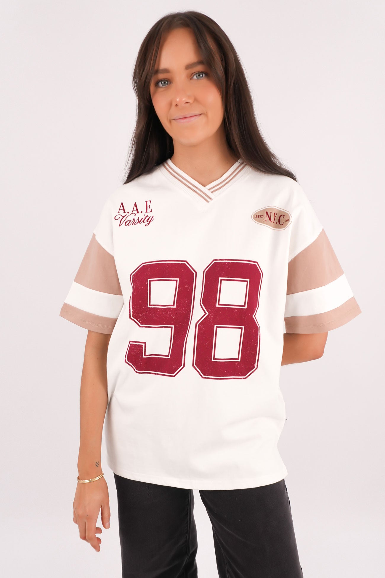 Soho V-Neck Tee Vintage White