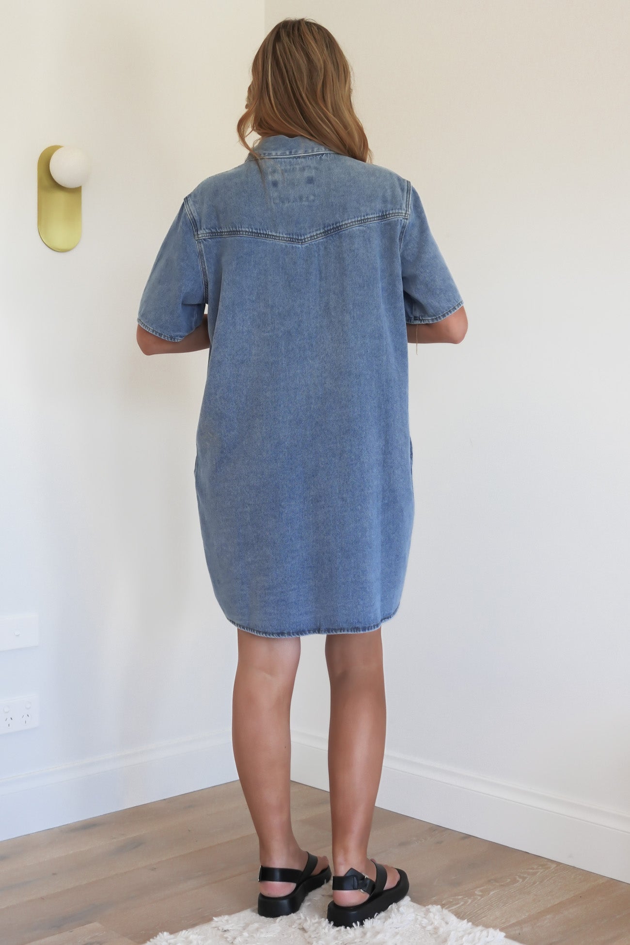 Sorcha Denim Dress Light Blue