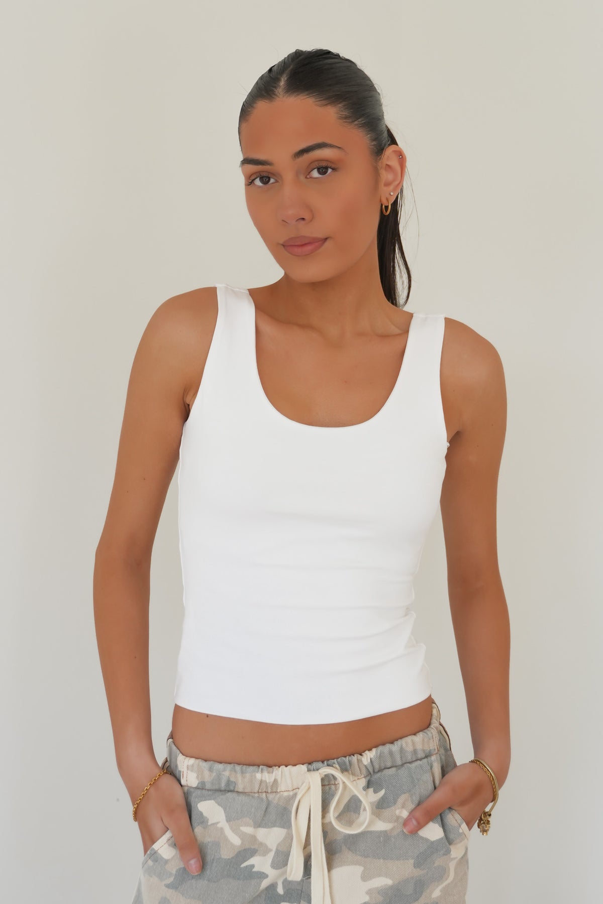 Spence Tank White