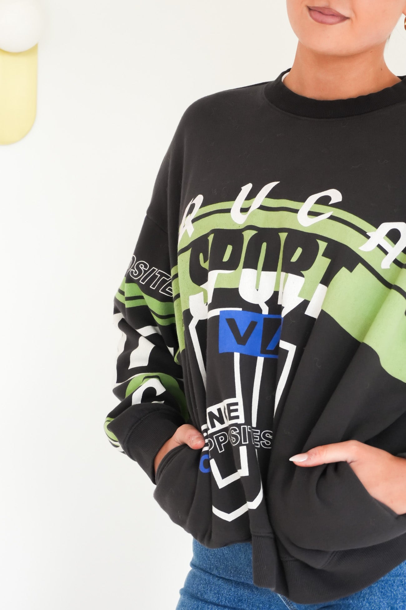 Sport Pullover Washed Black