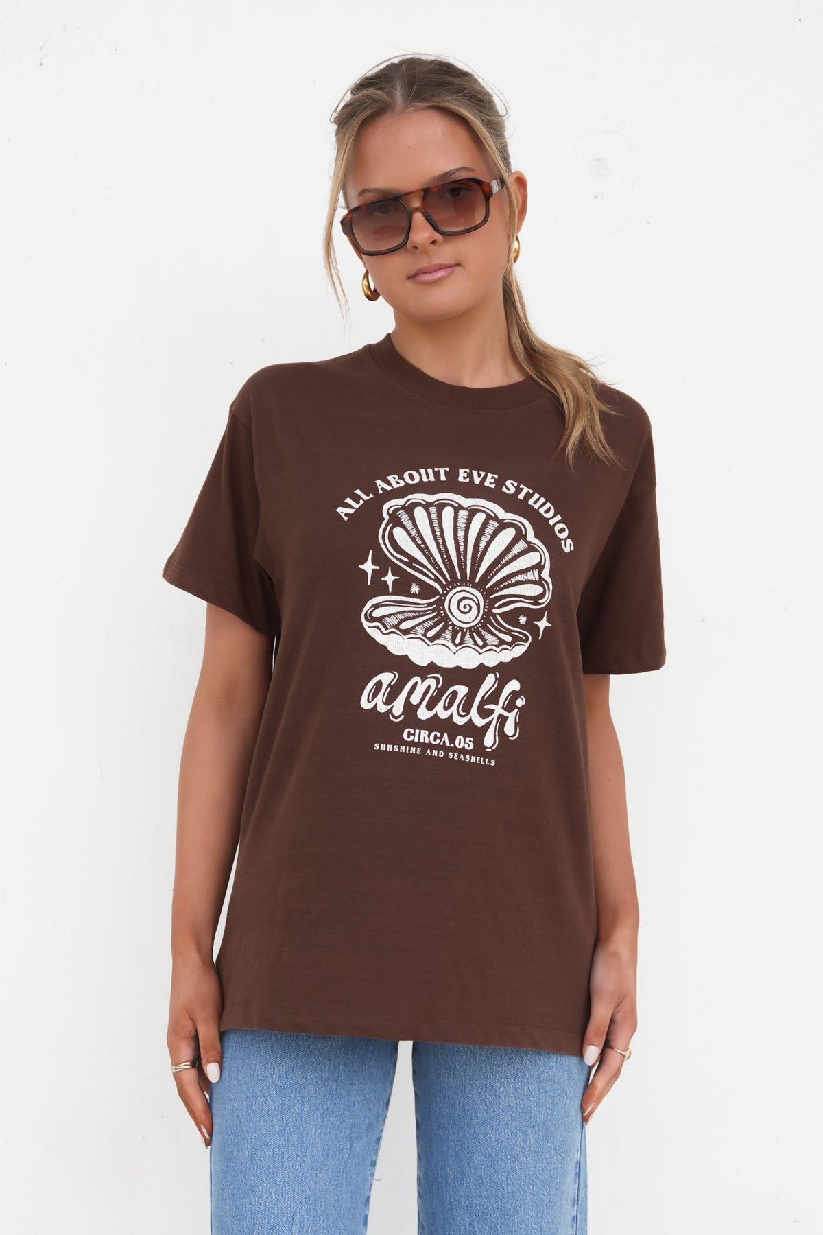 Studio Relaxed Tee Chocolate