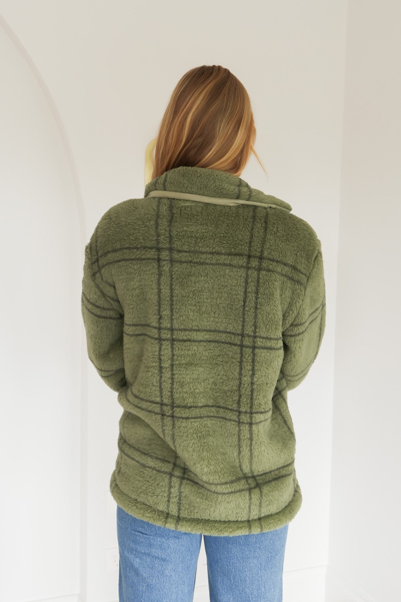 Supa Sonical Shacket Moss Stone