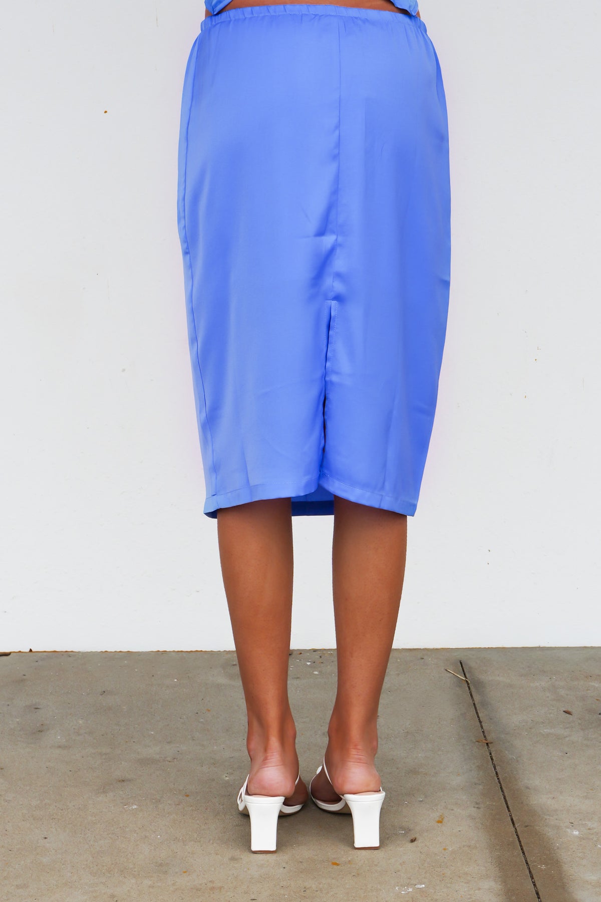 Taesha Midi Skirt Blue