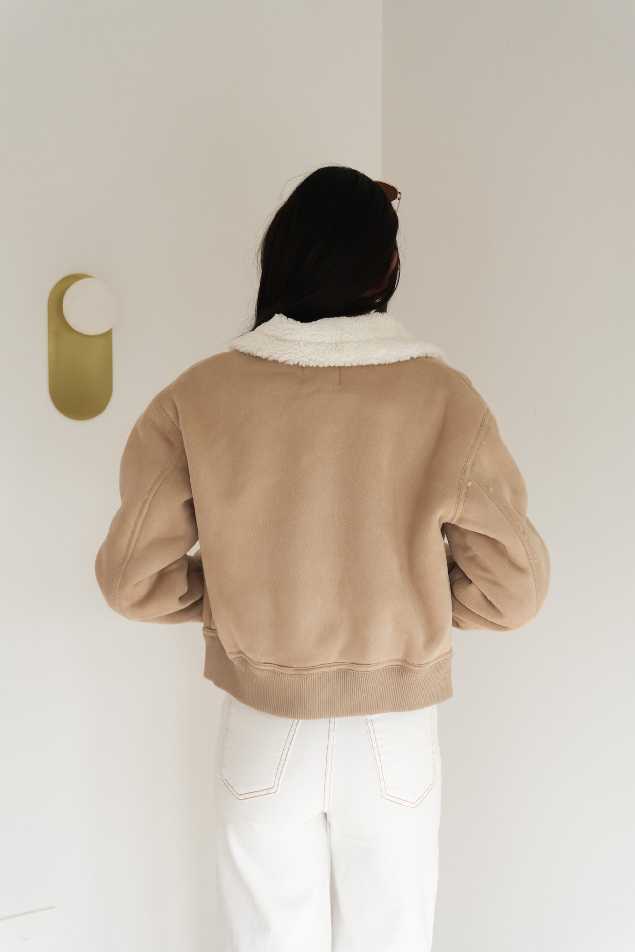Telissa Jacket Beige Suede