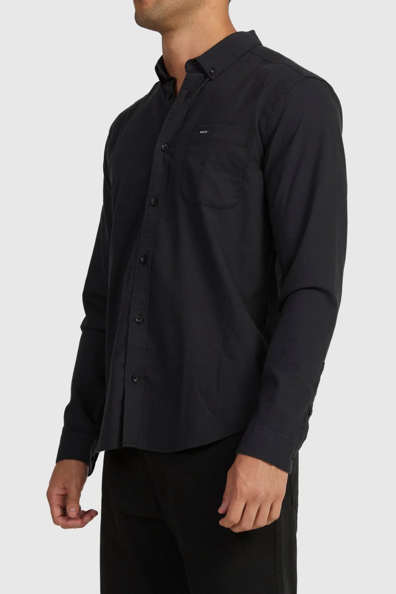 That'll Do Stretch Long Sleeve Shirt Black
