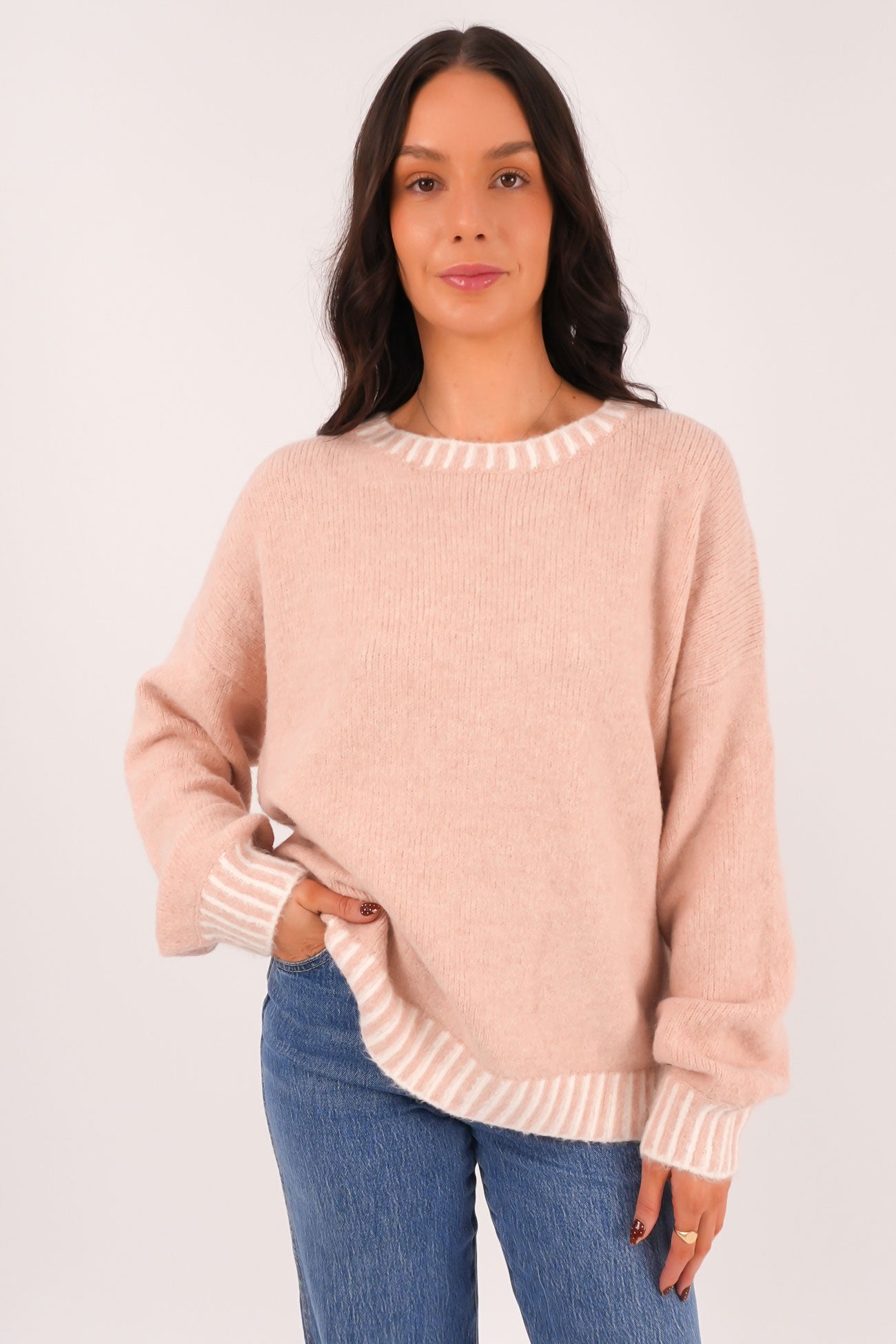 Tilly Knit Jumper Blush