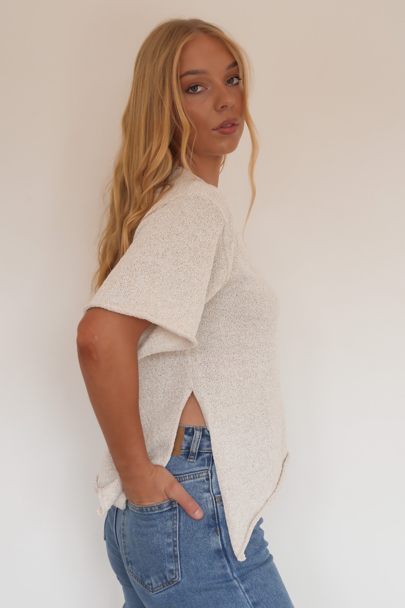 Tory Knit Top Oatmeal