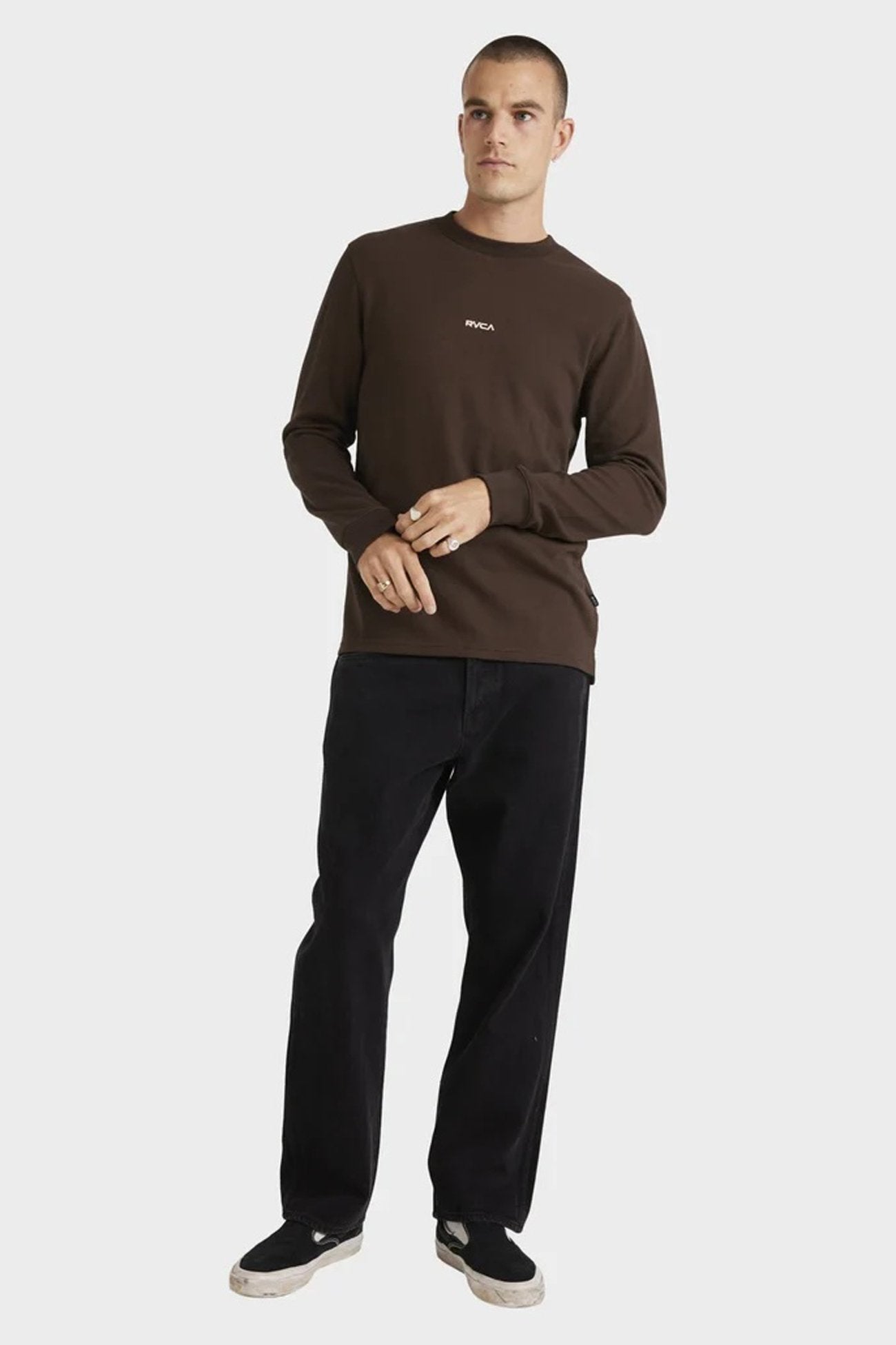 Union Waffle Long Sleeve Chocolate