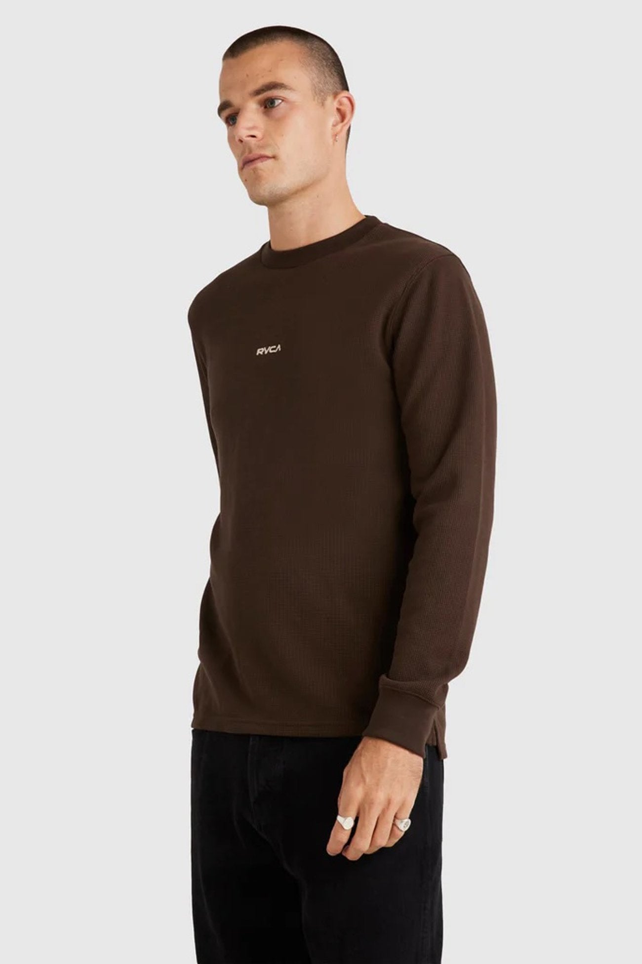 Union Waffle Long Sleeve Chocolate