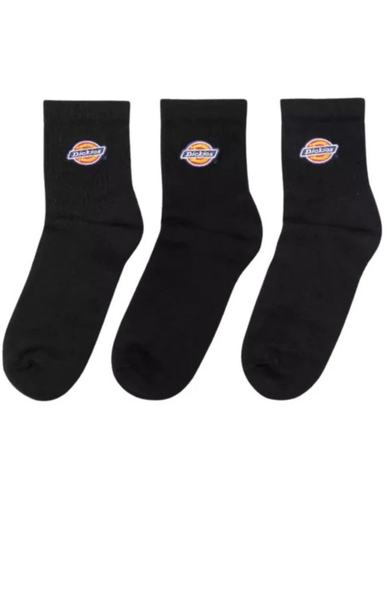 Valley Grove Mid Sock 3PK Black