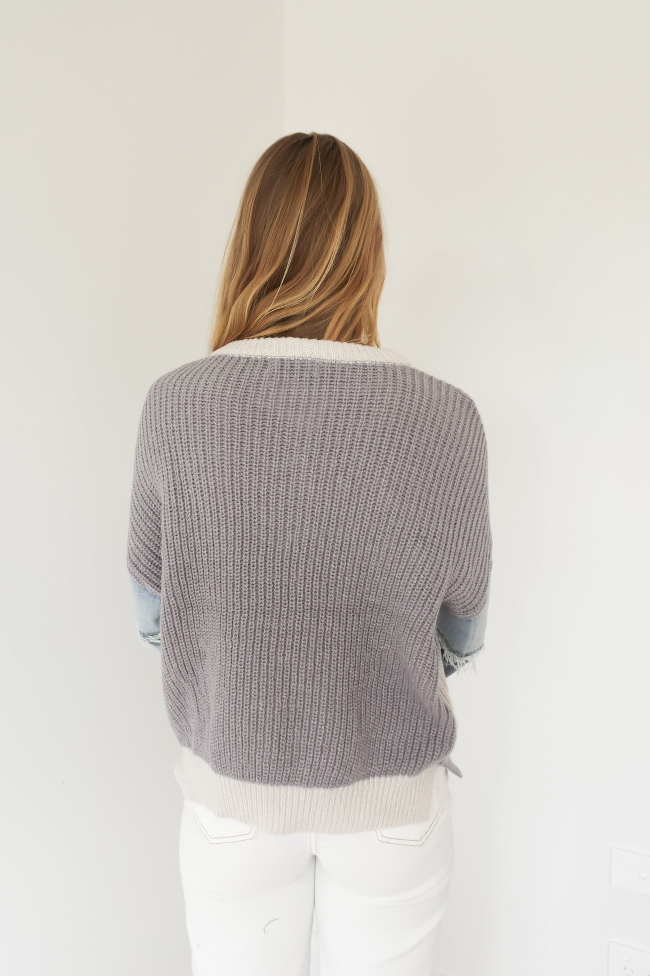 Vayla Knit Jumper Blue Grey