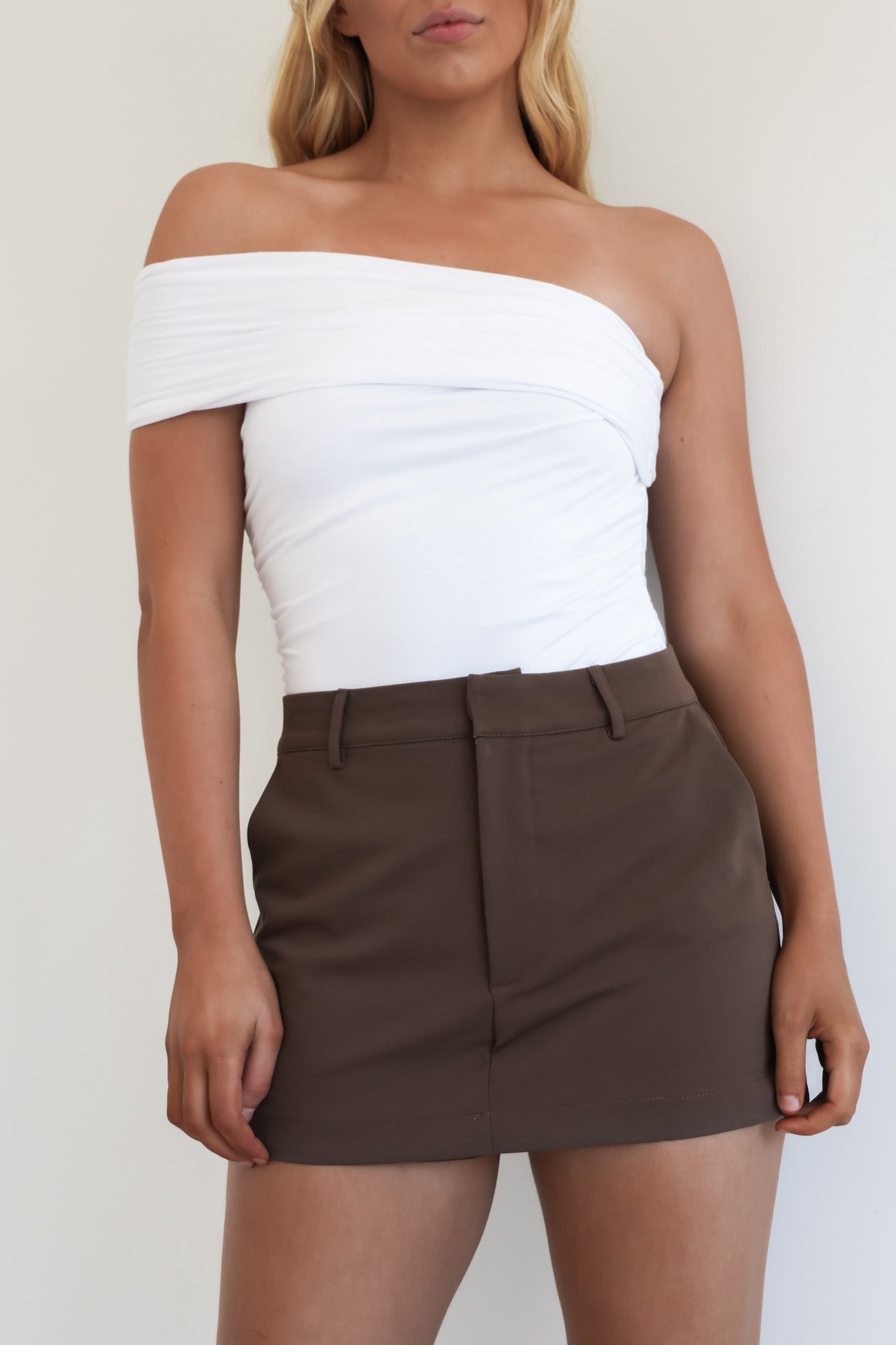 Vincenzo Skort Brown