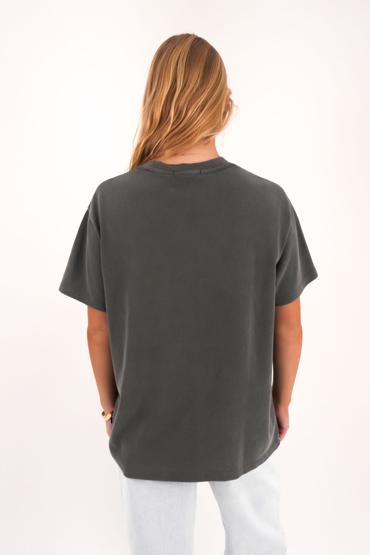 Vital Washed Oversized Tee Charcoal