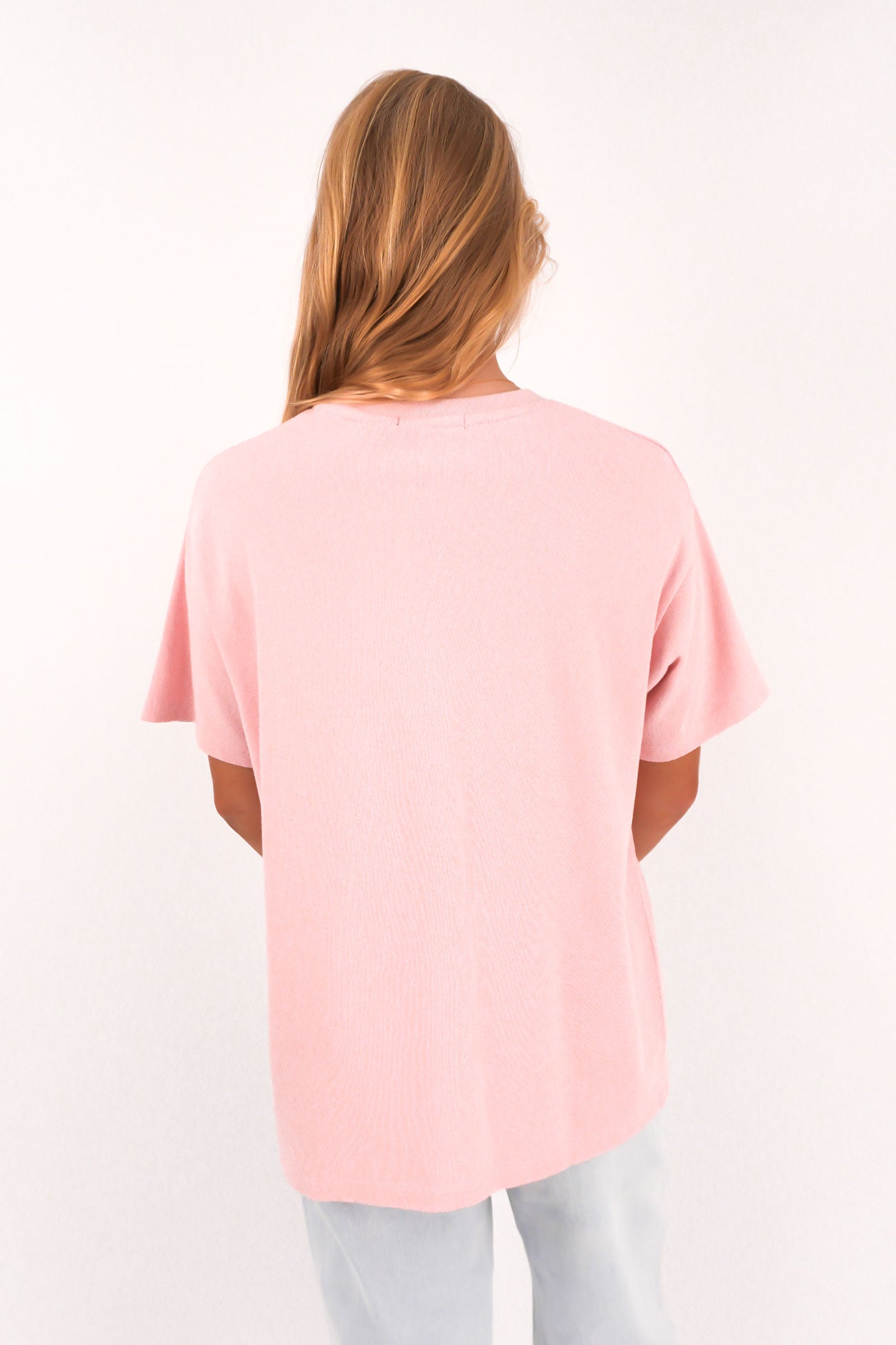 Vital Washed Oversized Tee Pink