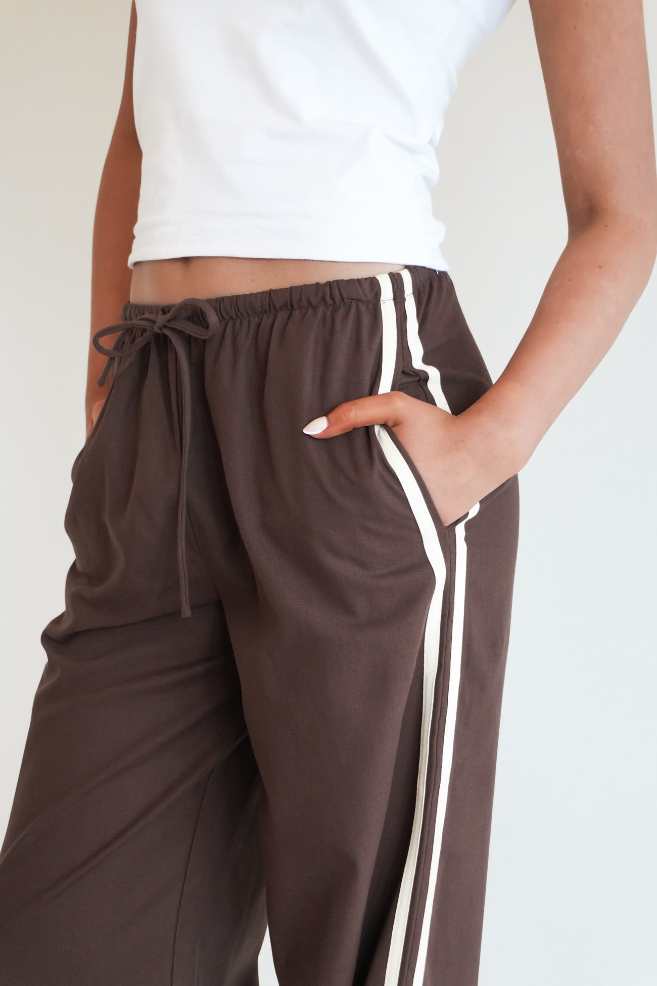 West Coast Stripe Pant Brown