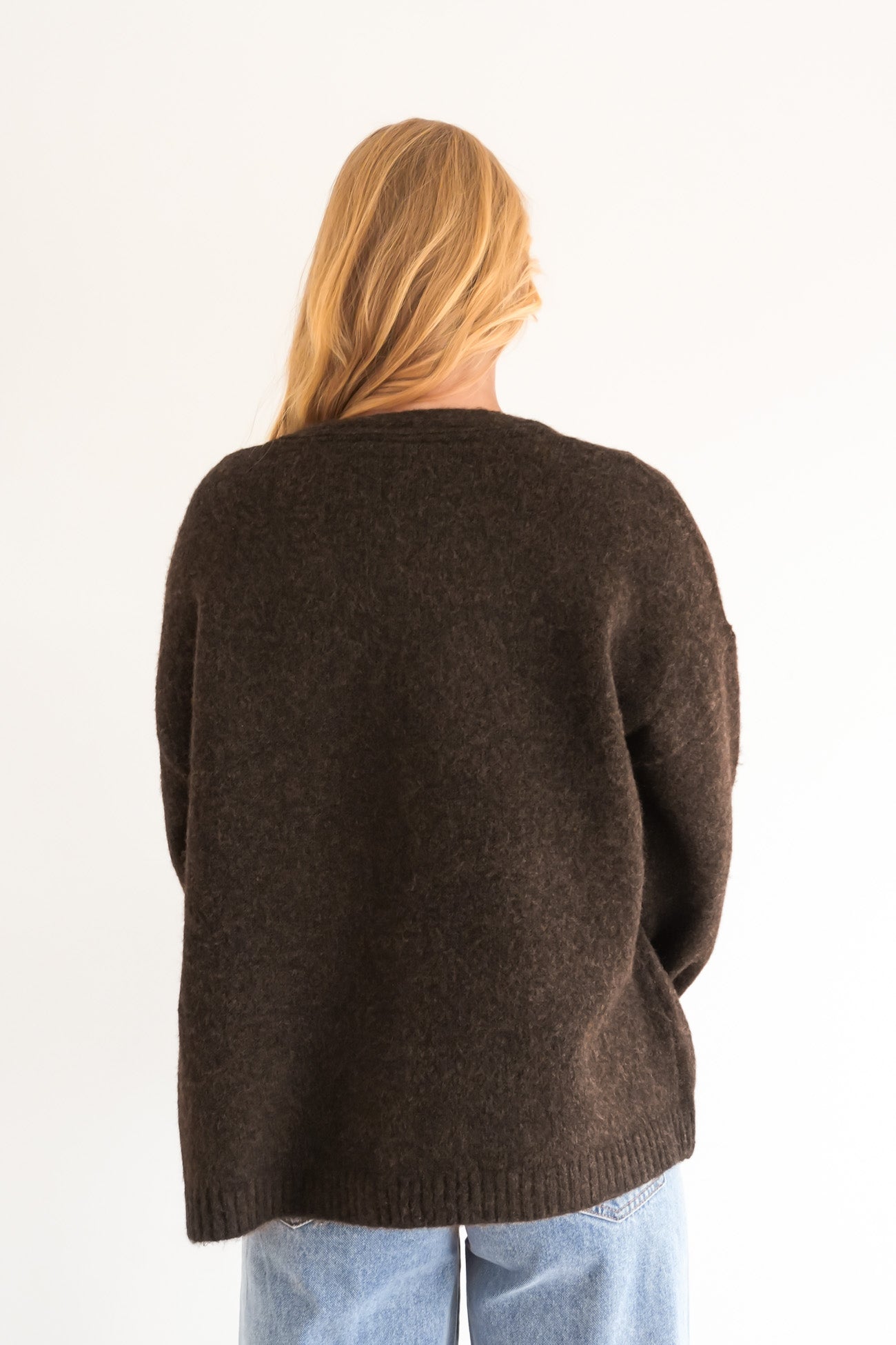 Willow Knit Cardigan Chocolate