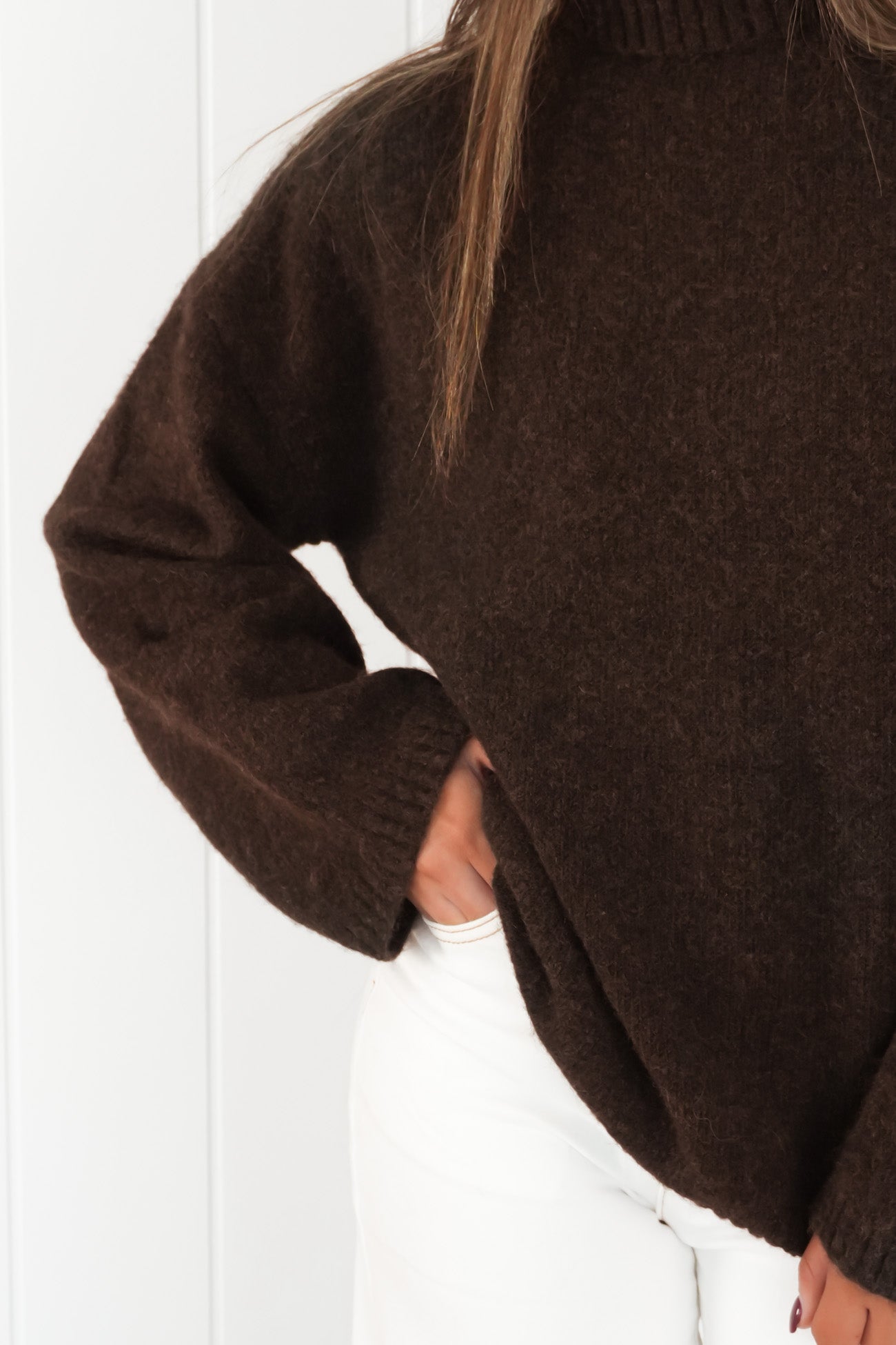 Willow Knit Jumper Chocolate