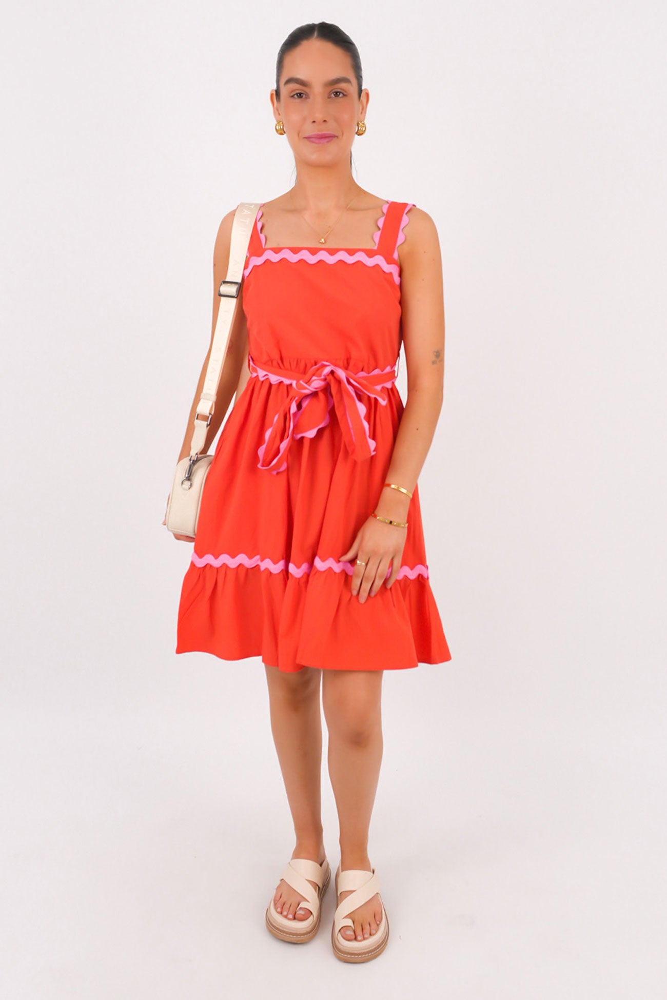 Yash Mini Dress Red Pink