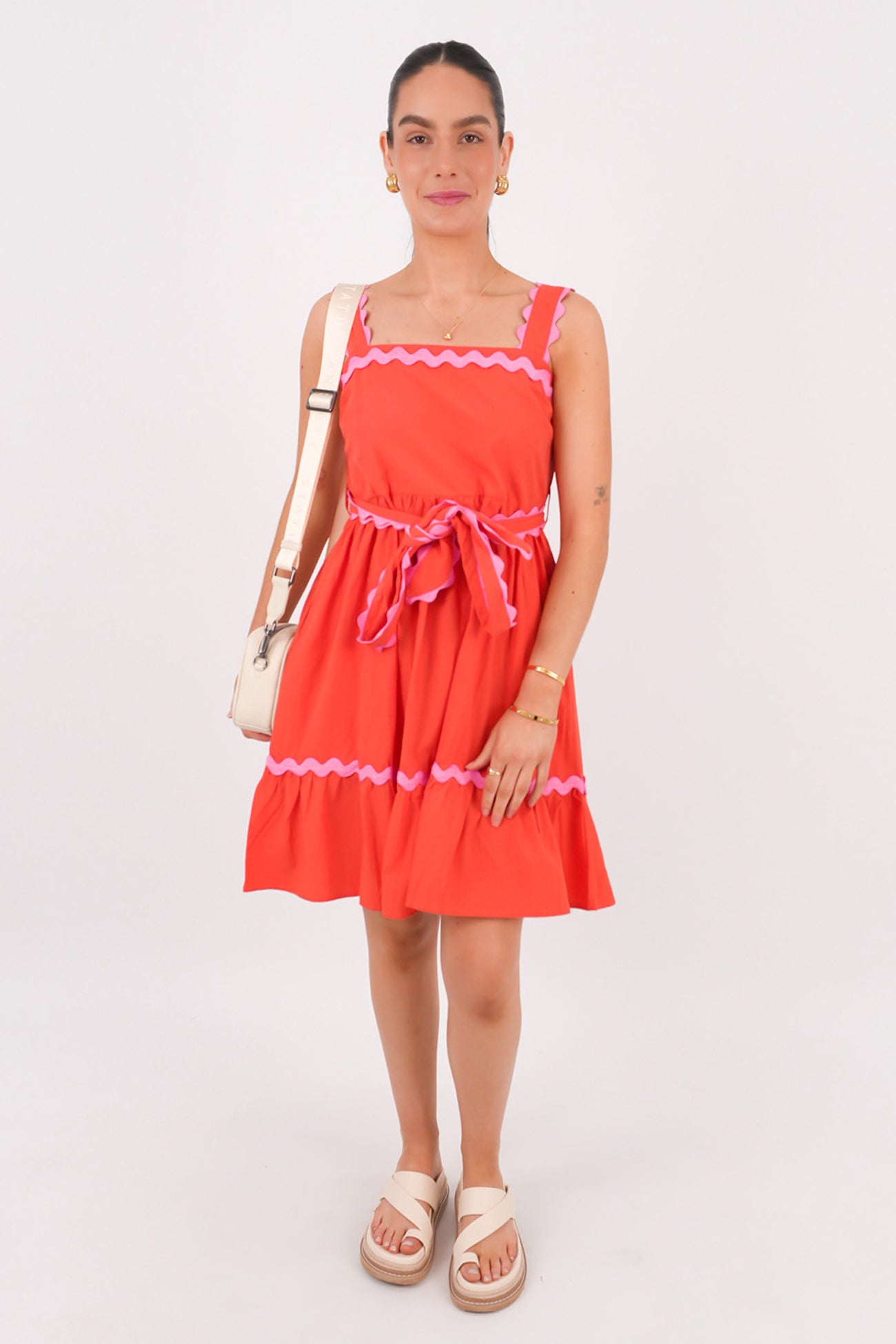 Yash Mini Dress Red Pink