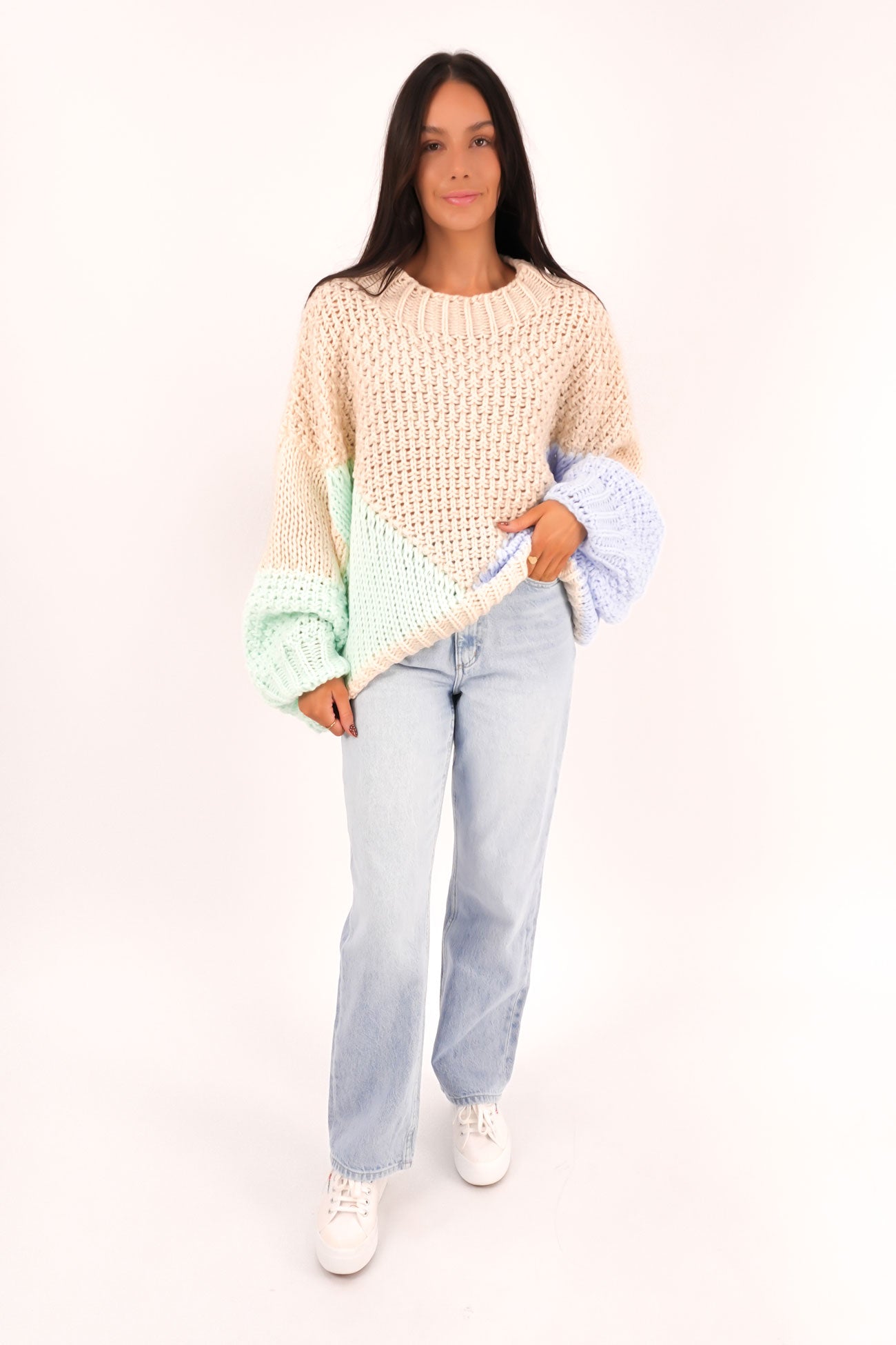 Zack Knit Blue Multi