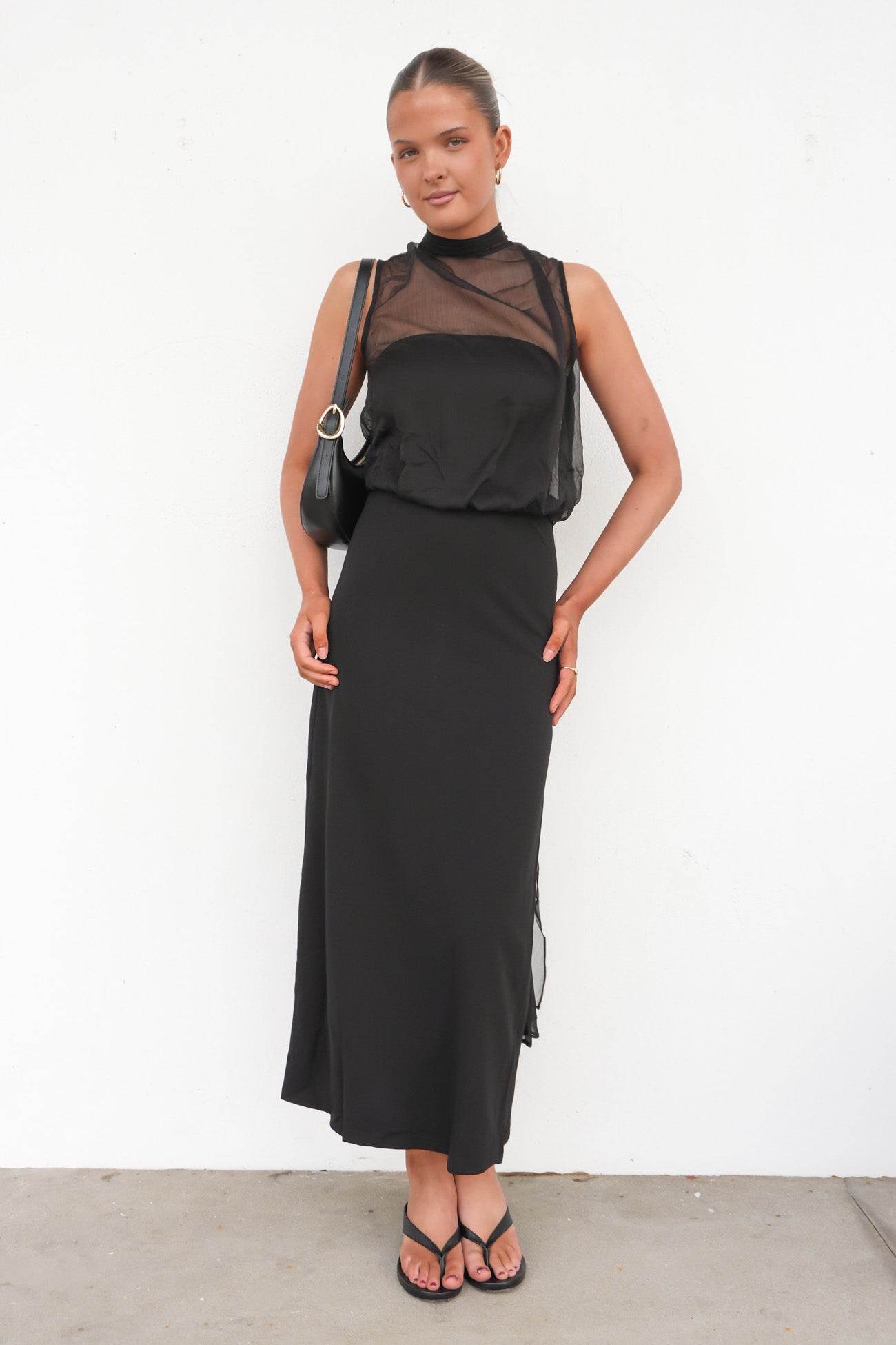 Zaheera Midi Dress Black