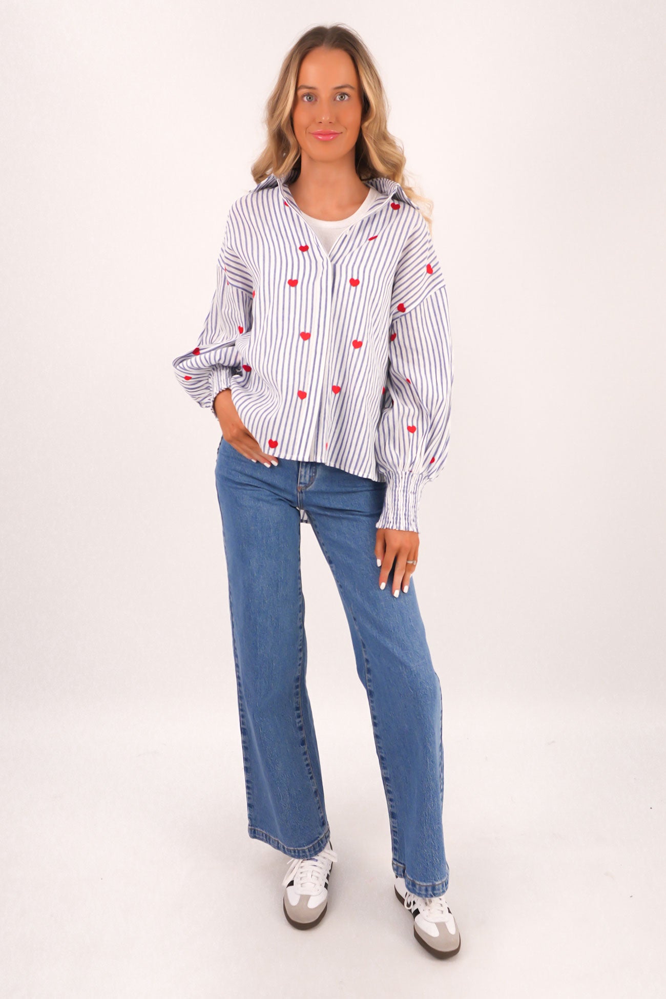 Zavier Shirt Blue Stripe