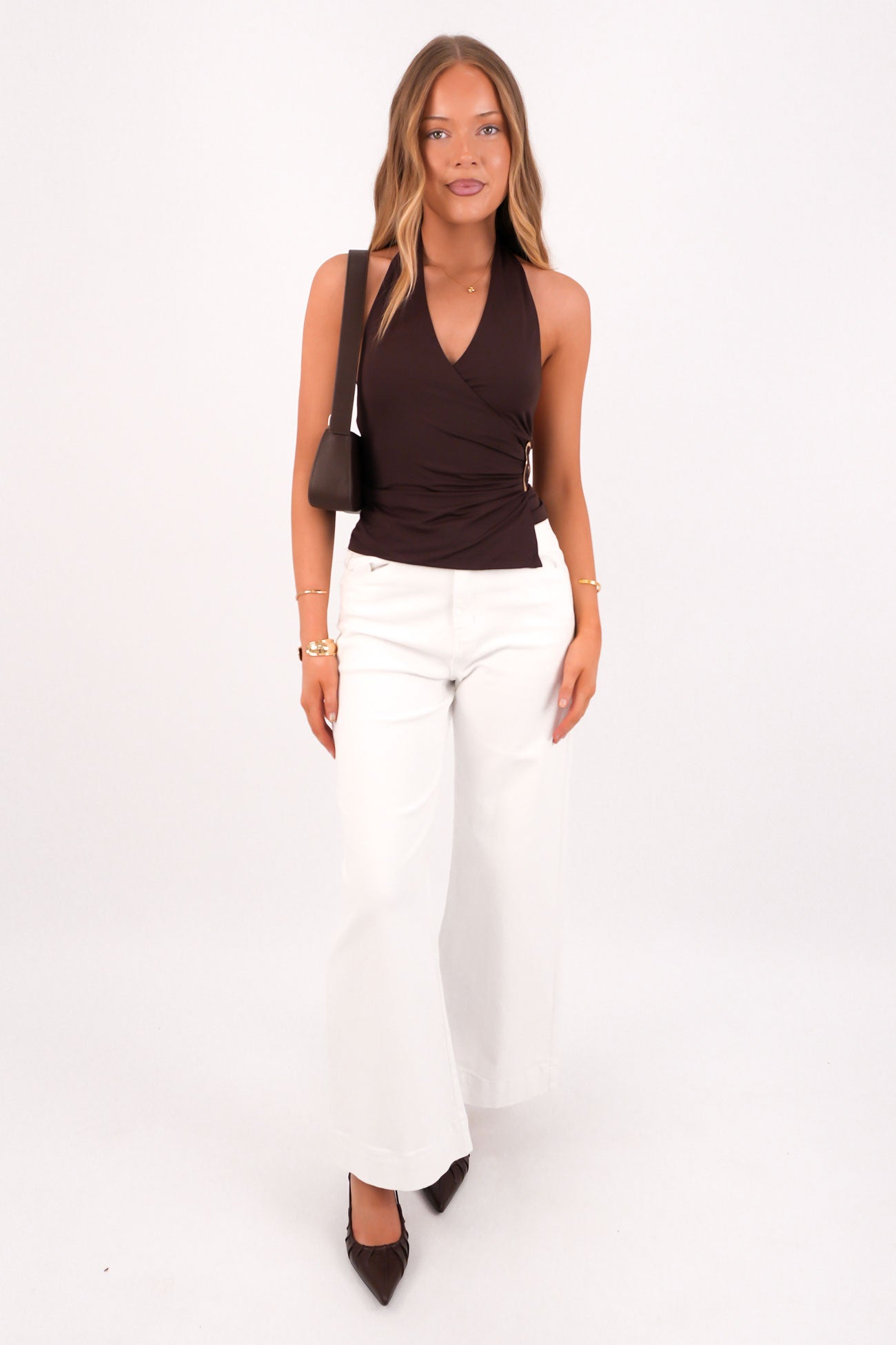 Zorina Halter Top Brown
