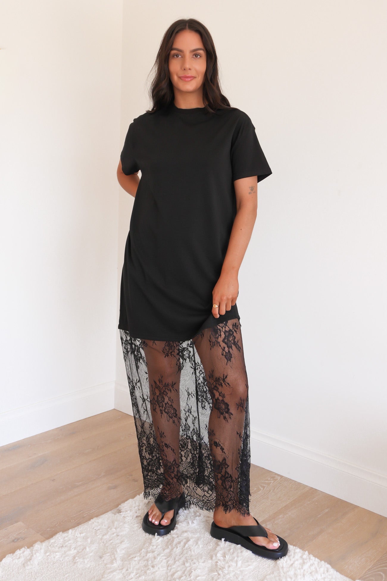 Zoro Lace Maxi Dress Black