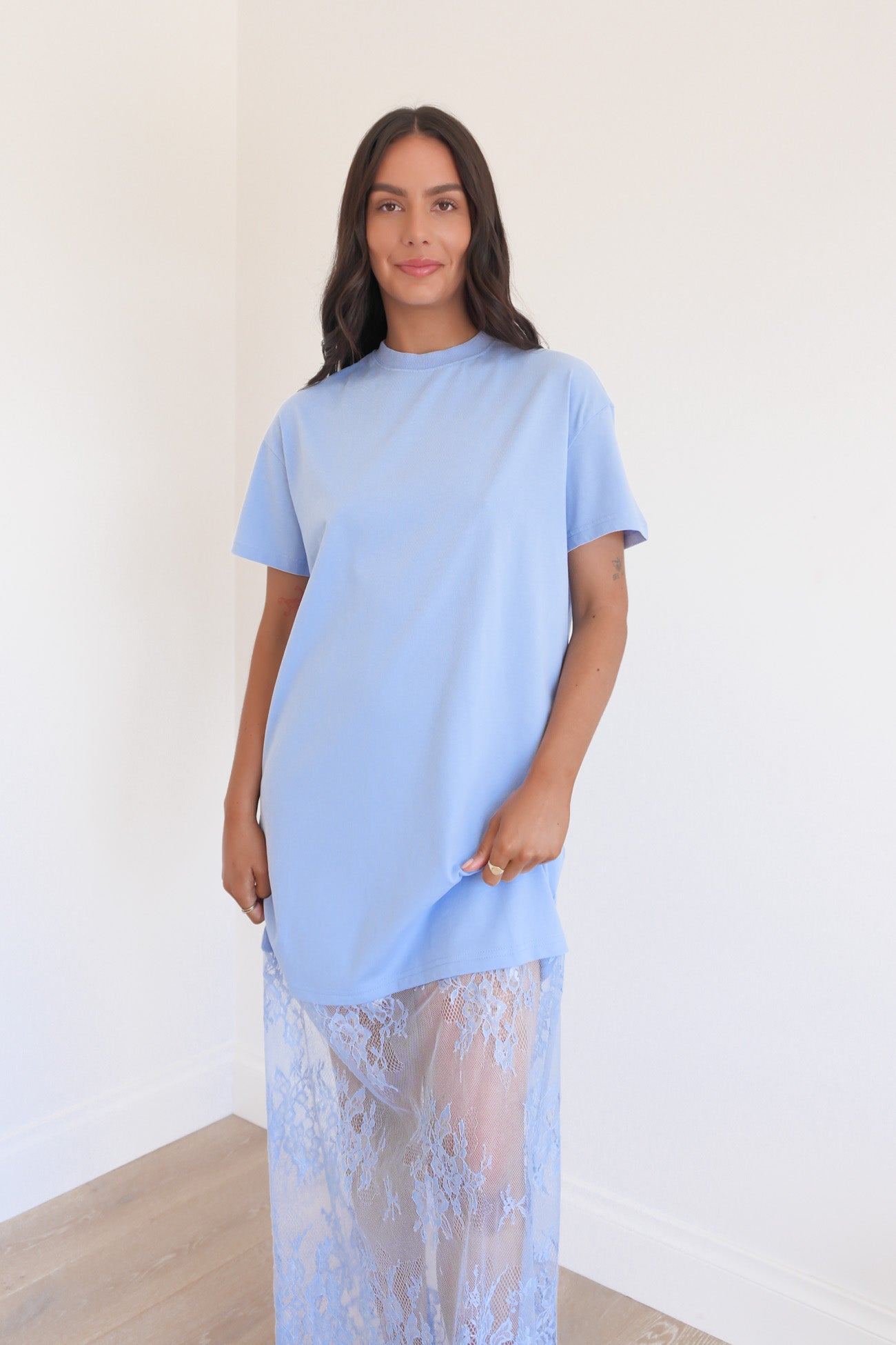 Zoro Lace Maxi Dress Blue