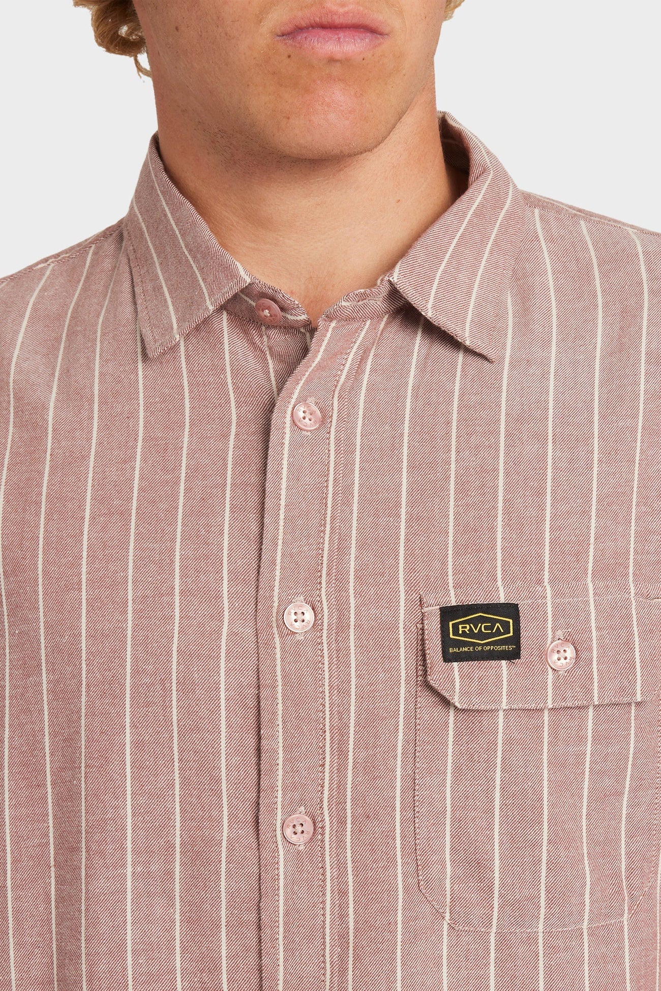 Dayshift Stripe II Short Sleeve Shirt Red Earth