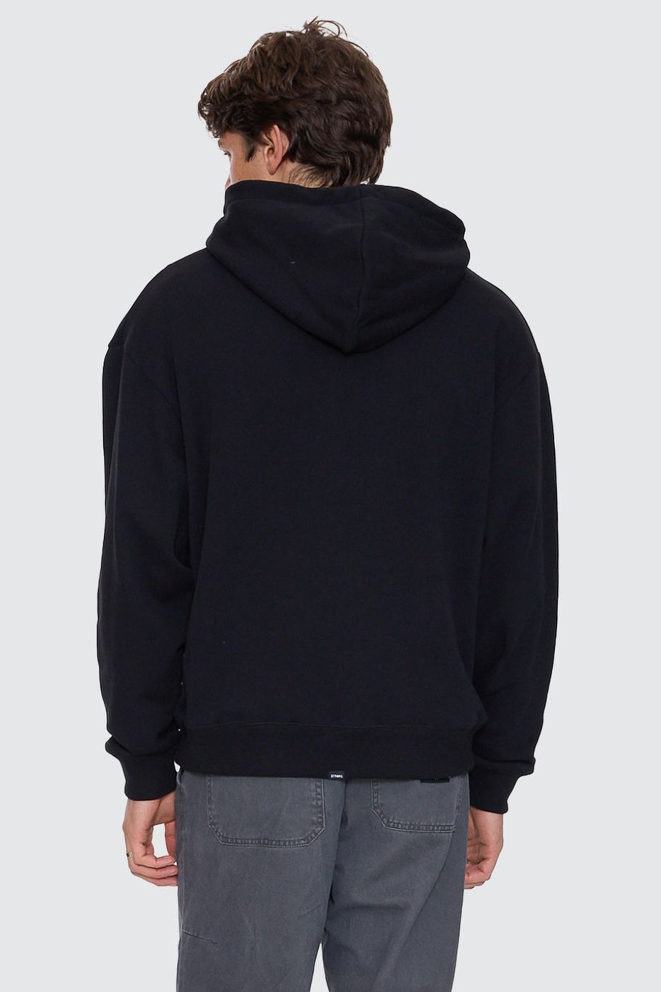 Thrills Union Slouch Pull On Hood Pirate Black