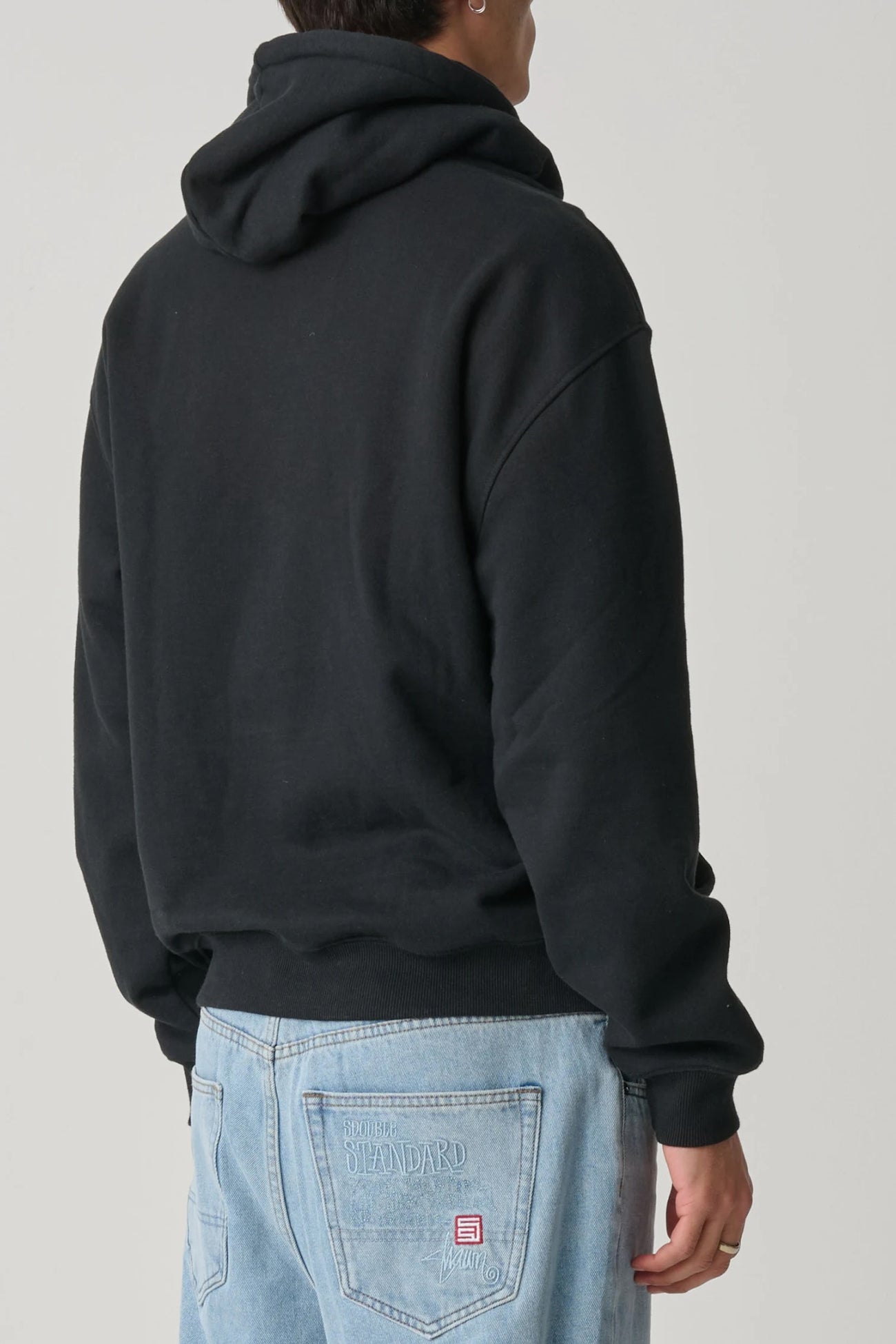 Mid Block Fleece Hood Black