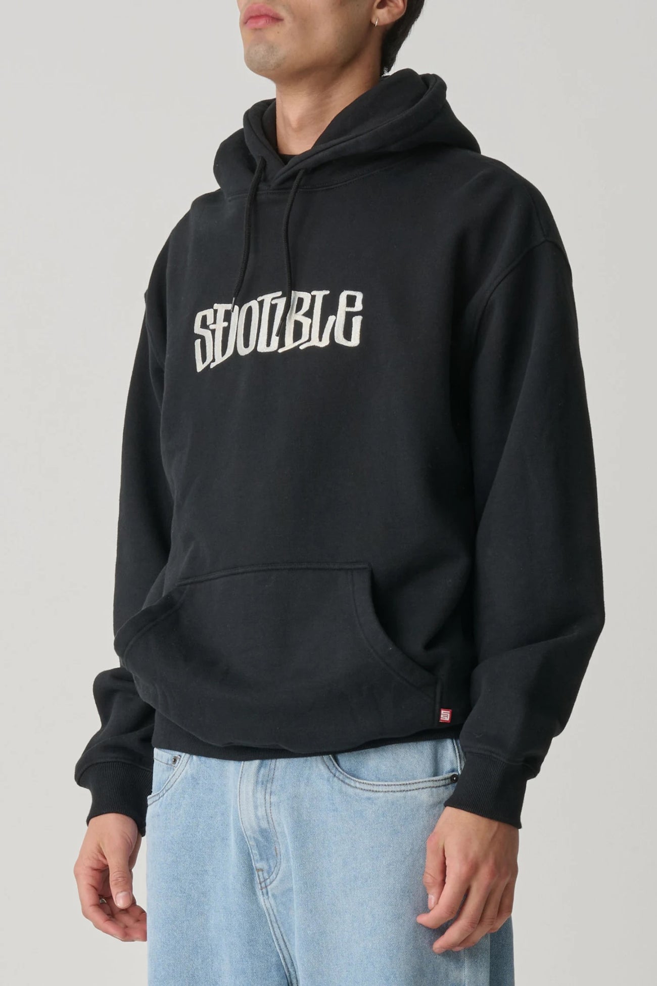 Mid Block Fleece Hood Black