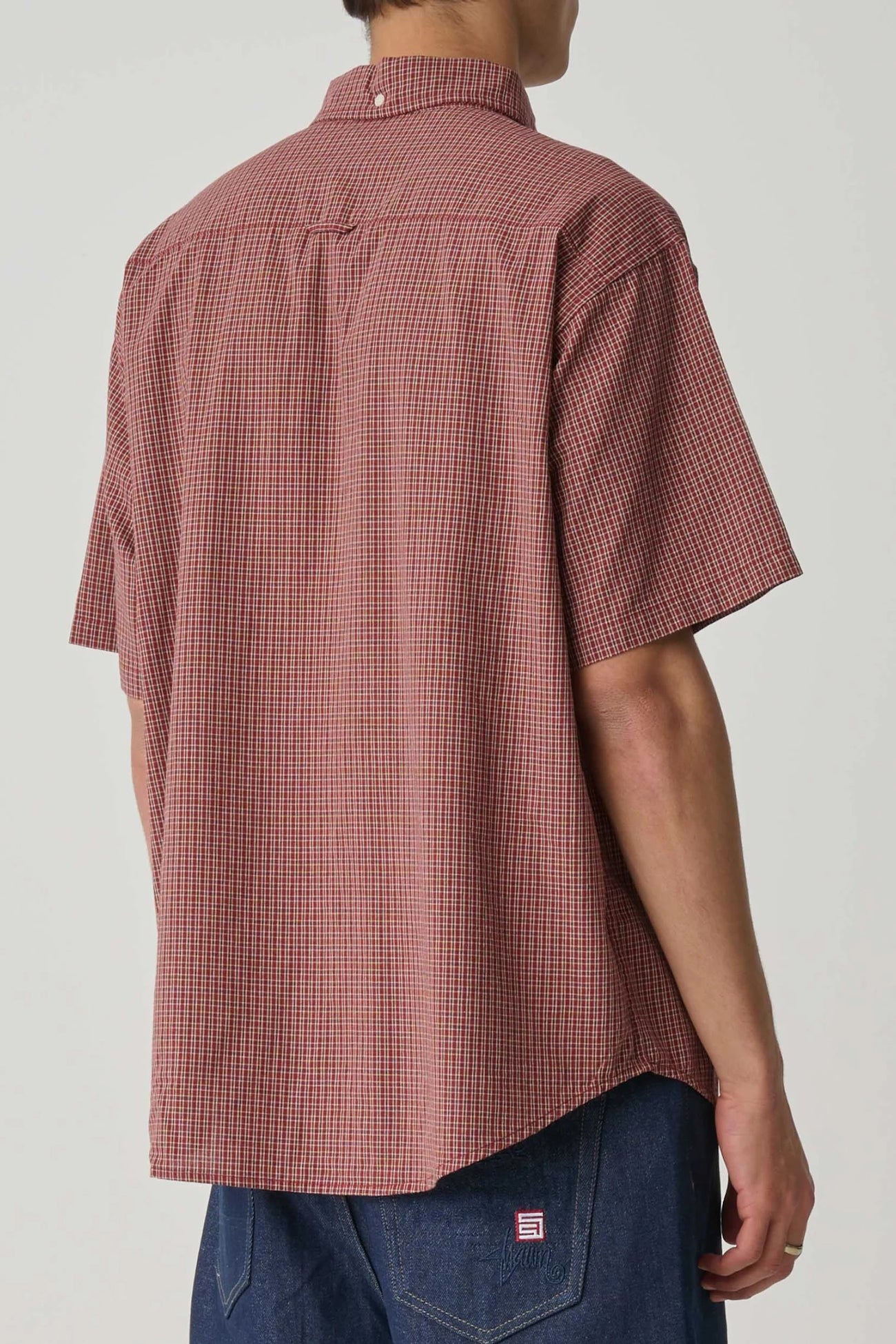 Test Plaid Short Sleeve Classic Shirt Copper