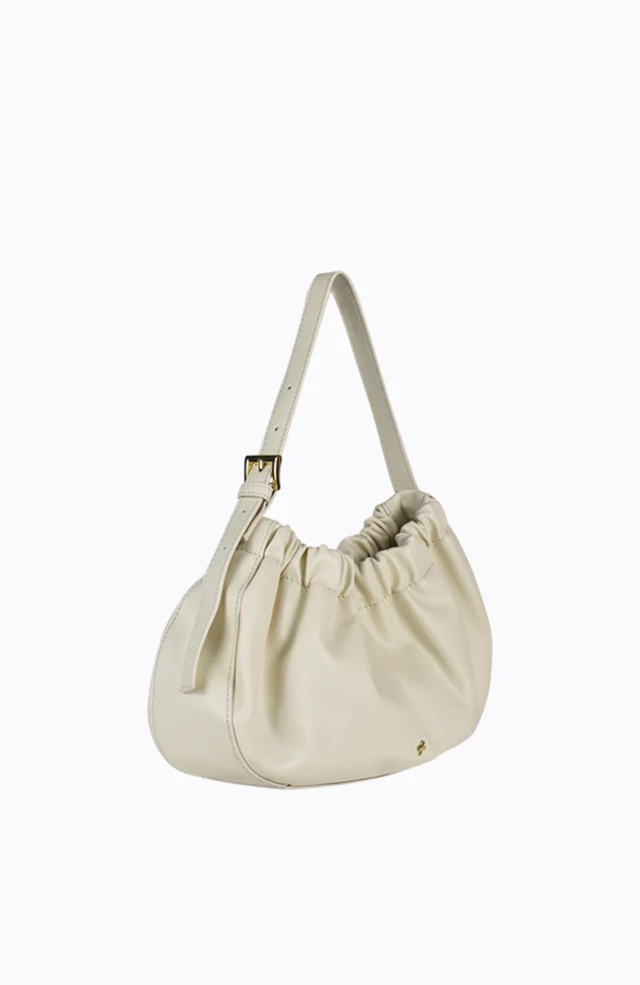 Wrinkle Bag Cream PU Gold