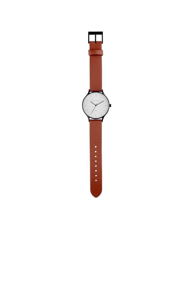 Inertia Watch Black White Tan