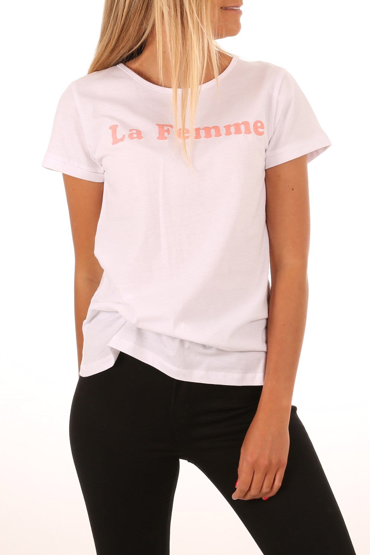 La Femme Tee White Jean Jail - Jean Jail