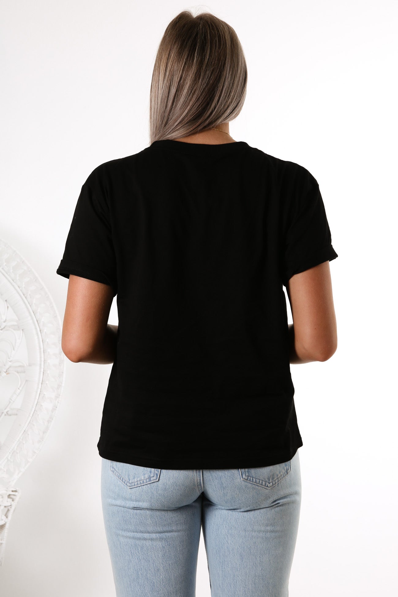 JJ Leopard Printed Tee Black