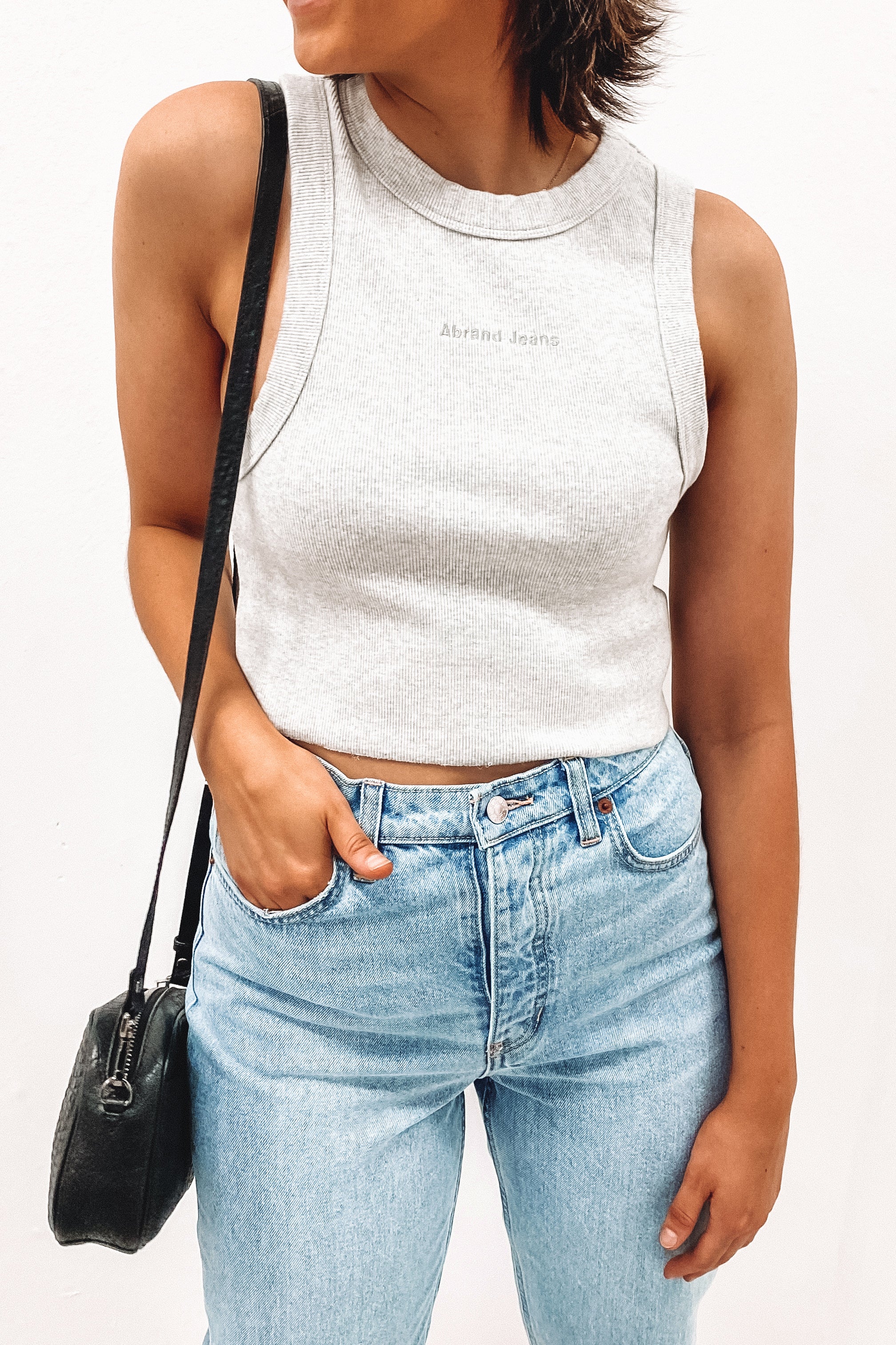 A Heather Singlet Grey Marle