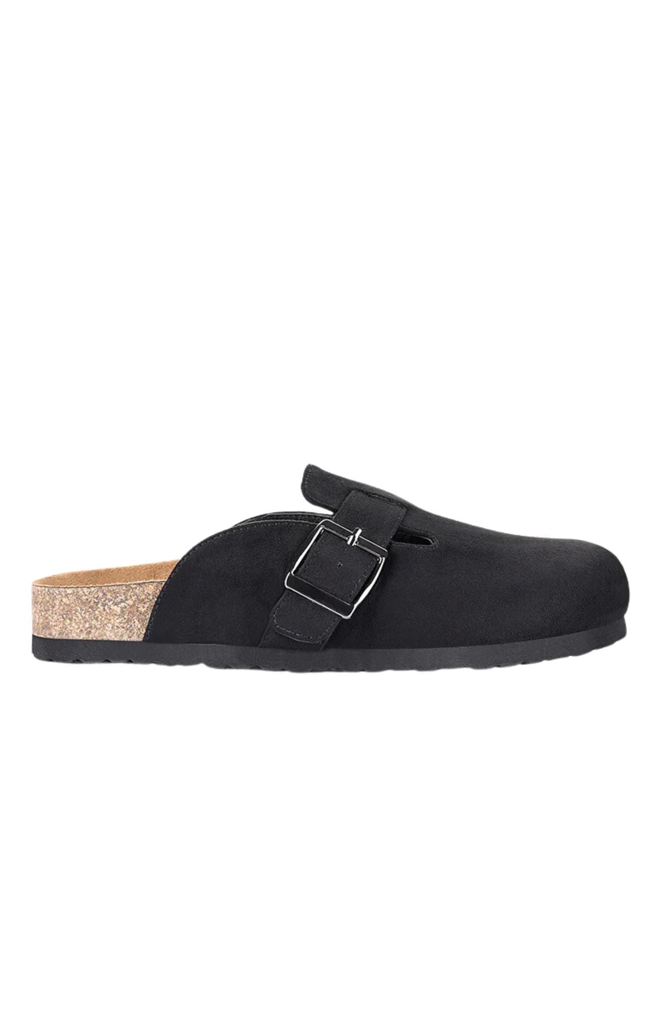 Xion Footbed Slides Black Micro