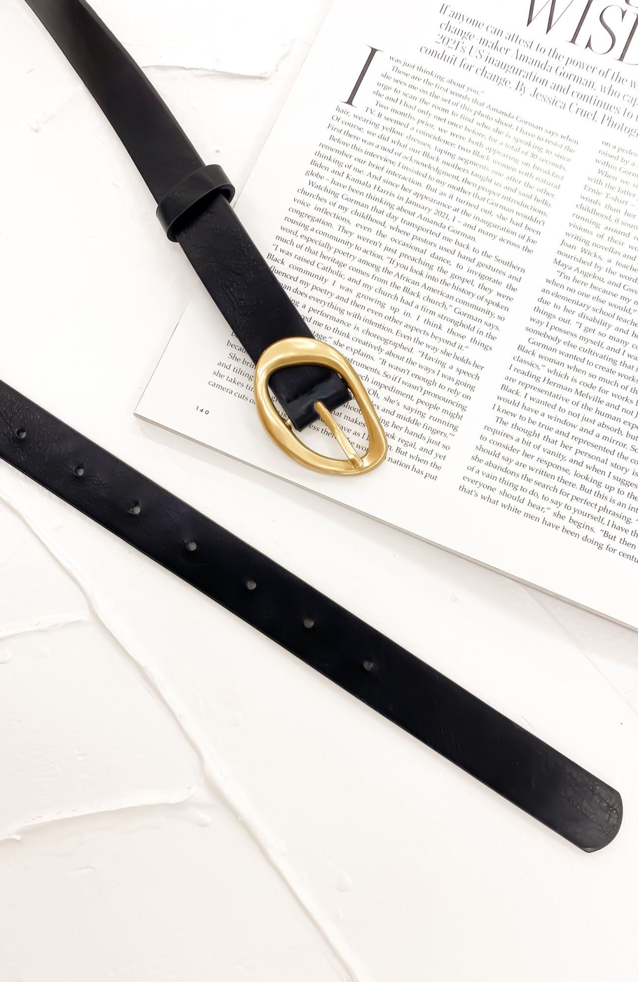 Jada Belt Black Gold