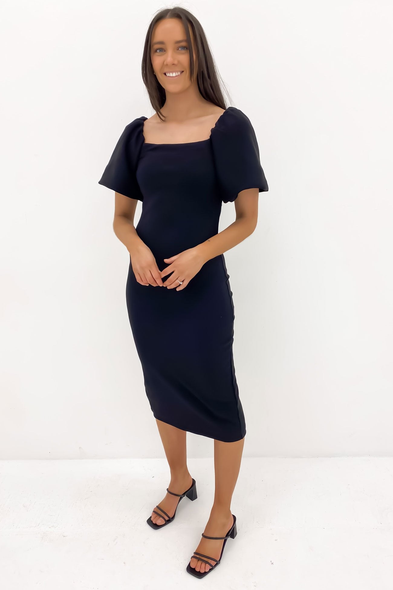 Alix Midi Dress Black