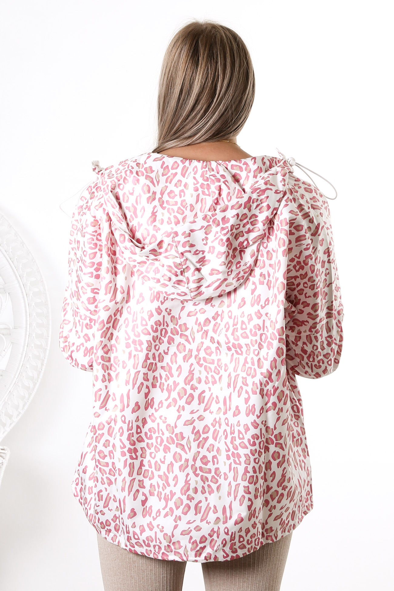 Alla Spray Jacket Pink Leopard